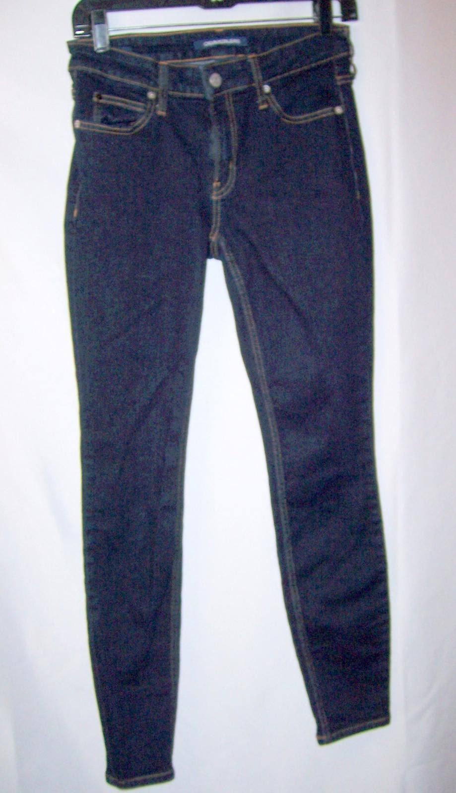 Calvin Klein Calvin Klein Women's Mid Rise Skinny Fit Jeans-Dark Wash-27" Size 27" / US 4 / IT 40 - 4 Thumbnail