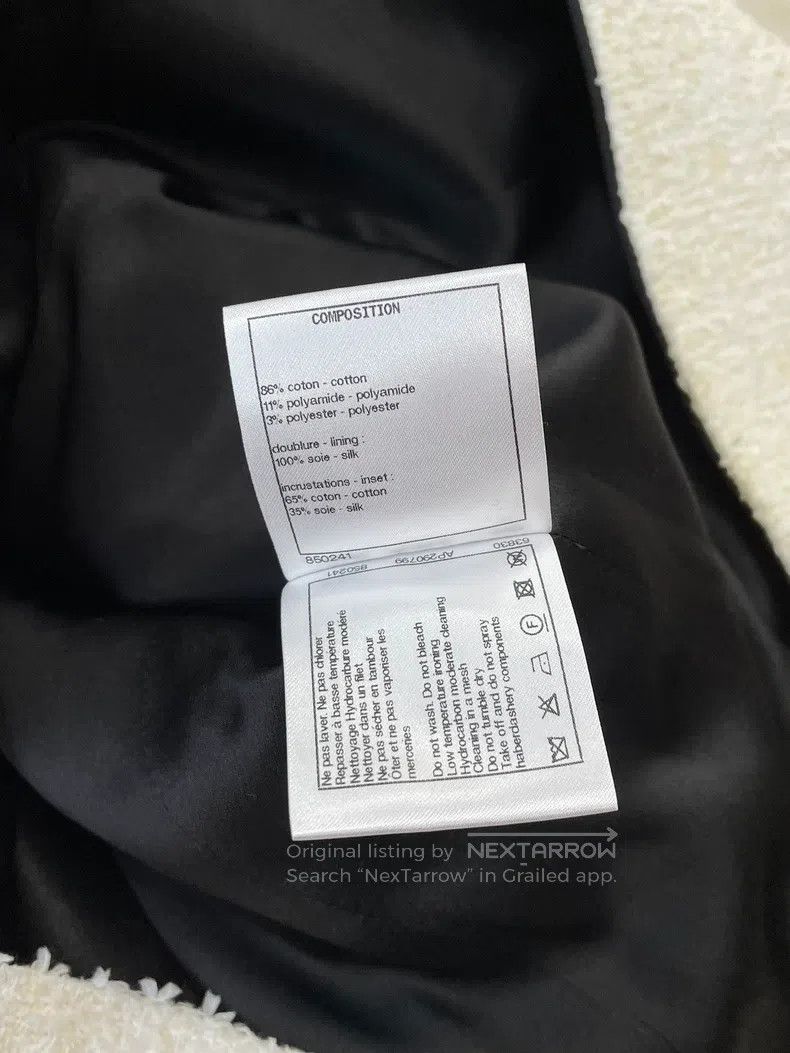 Chanel Chanel Classic black and white lapel suit jacket Size XXS / US 00 / IT 34 - 9 Thumbnail