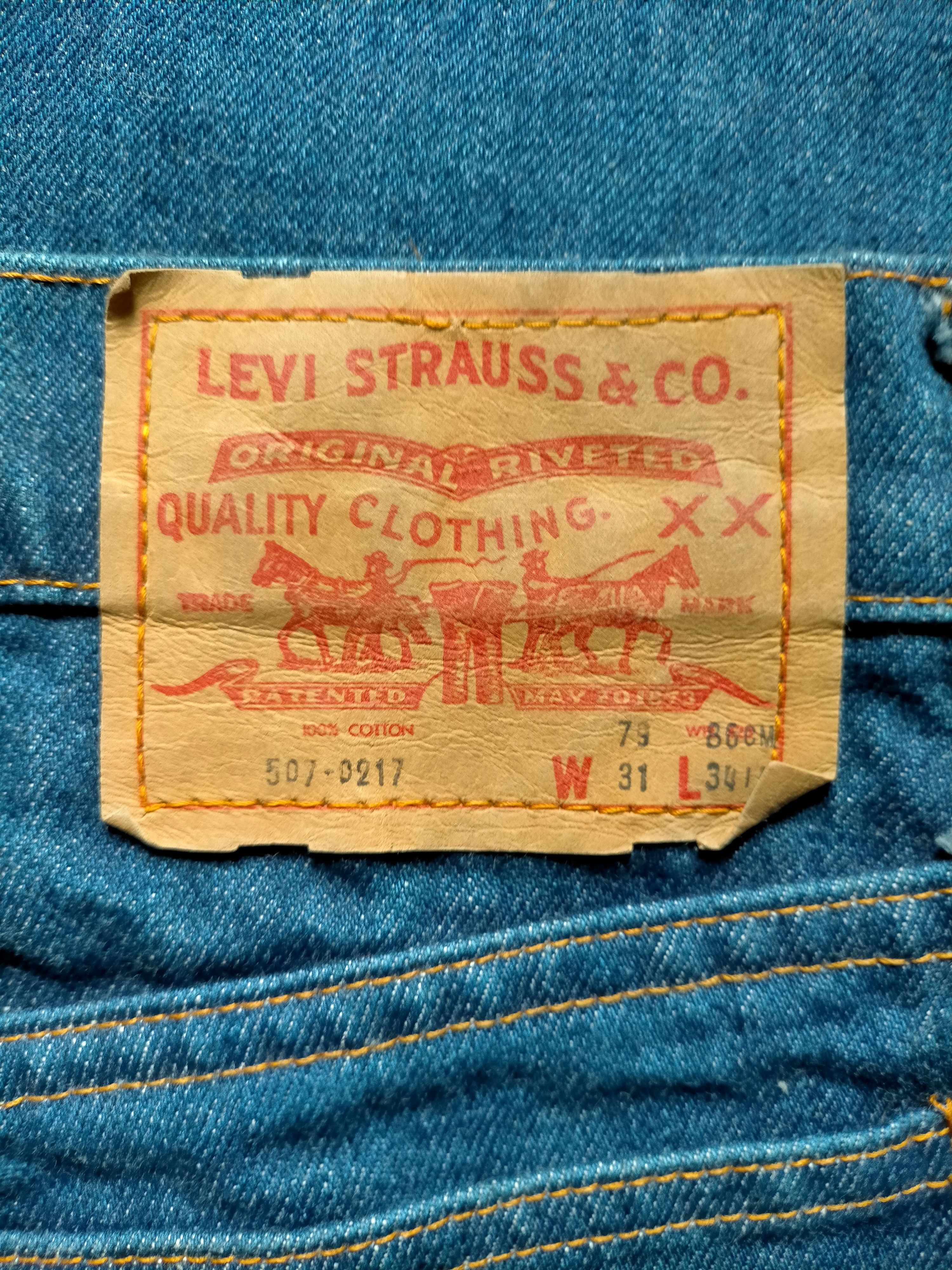 Levi's Flare Jeans Vtg 80s Levis 507 Boot cut Denim Size US 29 - 16 Thumbnail