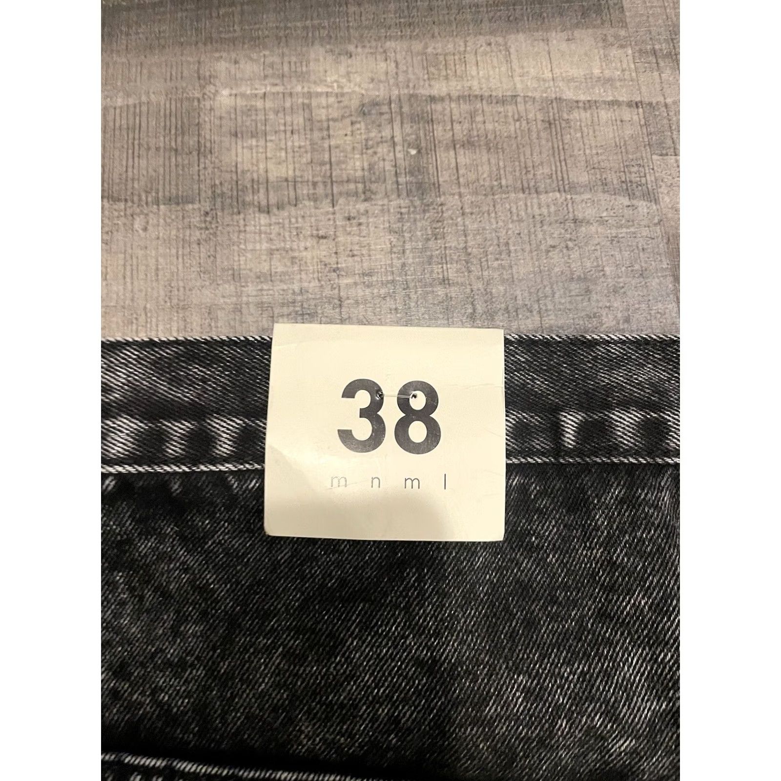 MNML MNML Jeans Black Wash 38x33 Denim Pants Men Regular 5-Pocket Iron Button Zip Modern B118 Work Denim Size US 38 / EU 54 - 3 Thumbnail