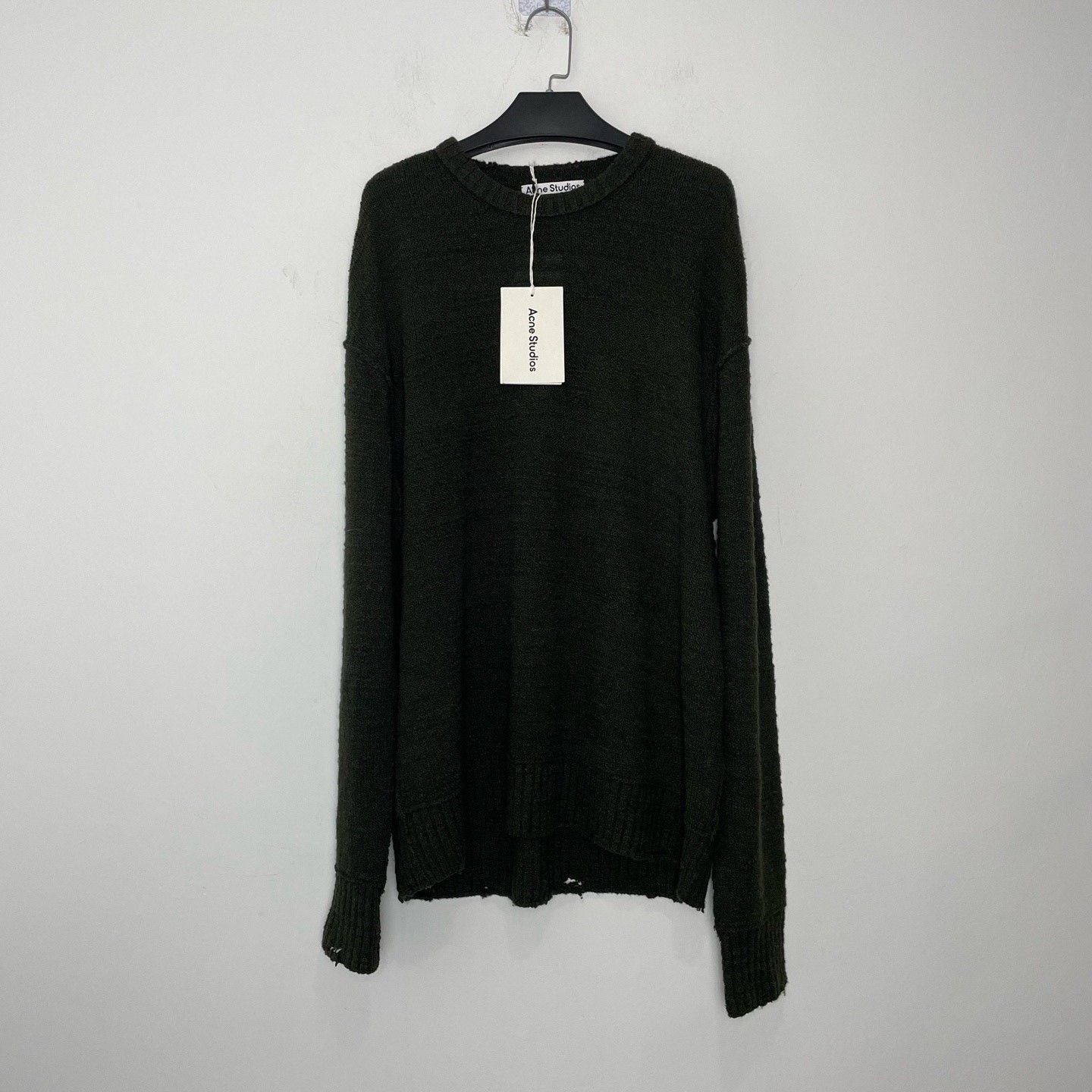 Acne Studios Acne Studios 25SS Solid Distressed Oversized Sweater Size US M / EU 48-50 / 2 - 1 Thumbnail