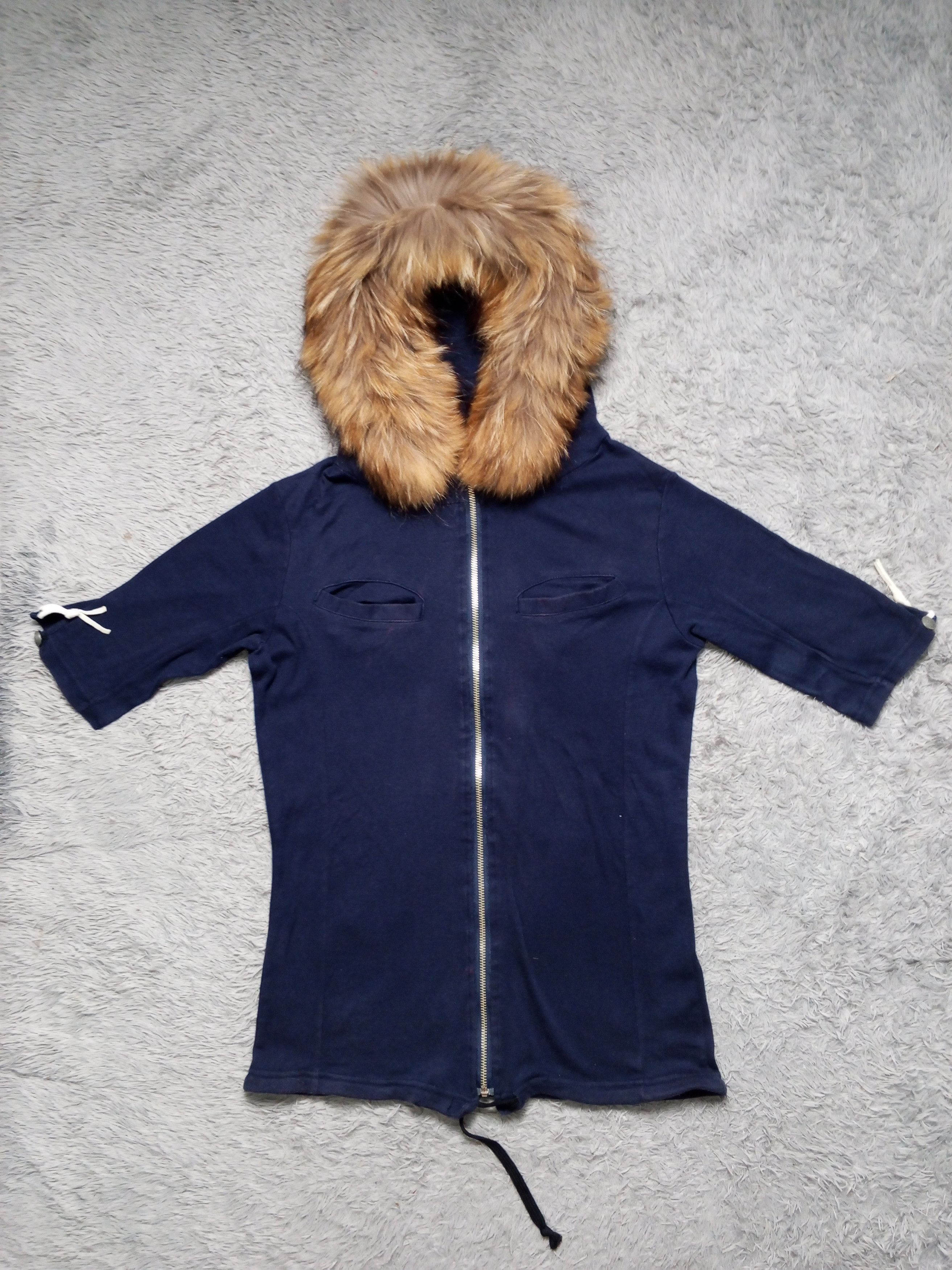 Hysteric Glamour Hysteric Glamour Half Sleeve Faux Fur Hoodie Size M / US 6-8 / IT 42-44 - 1 Thumbnail