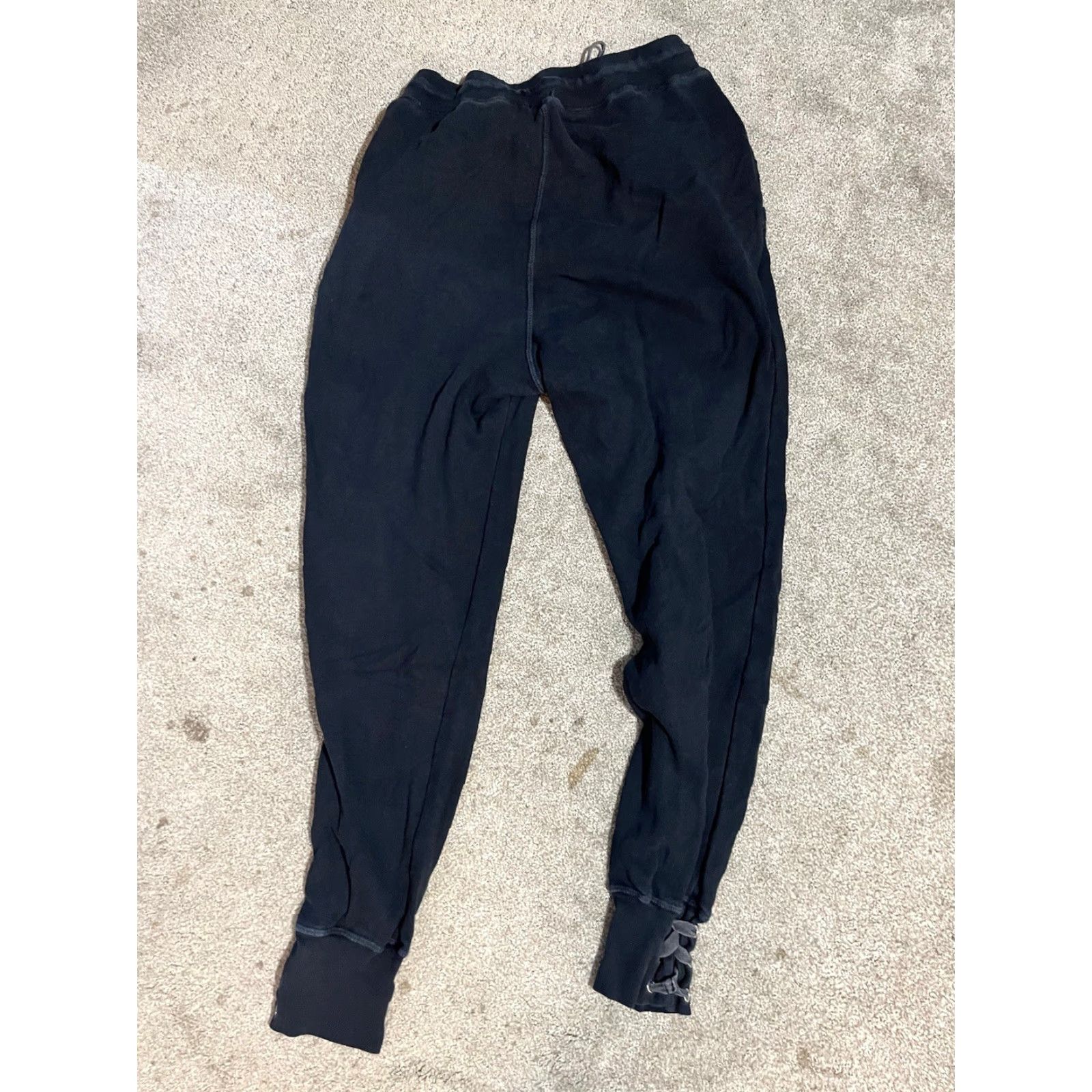 Splendid VINTAGE Splendid Black Solid lounge joggers pants Women S Small Jogger Size 28" / US 6 / IT 42 - 3 Thumbnail