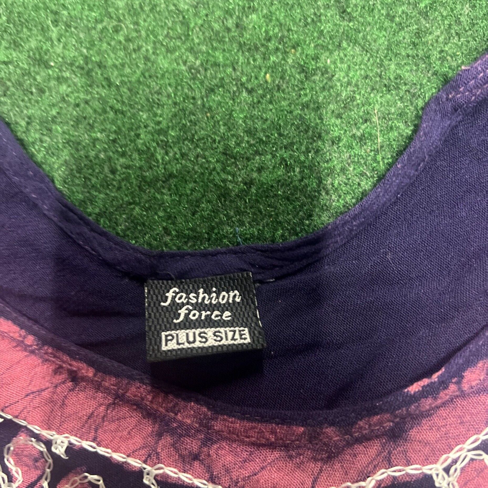 Vintage Fashion Force Womens Blouse Plus Size Purple Boho Top Size XXL / US 16-18 / IT 52-54 - 4 Thumbnail