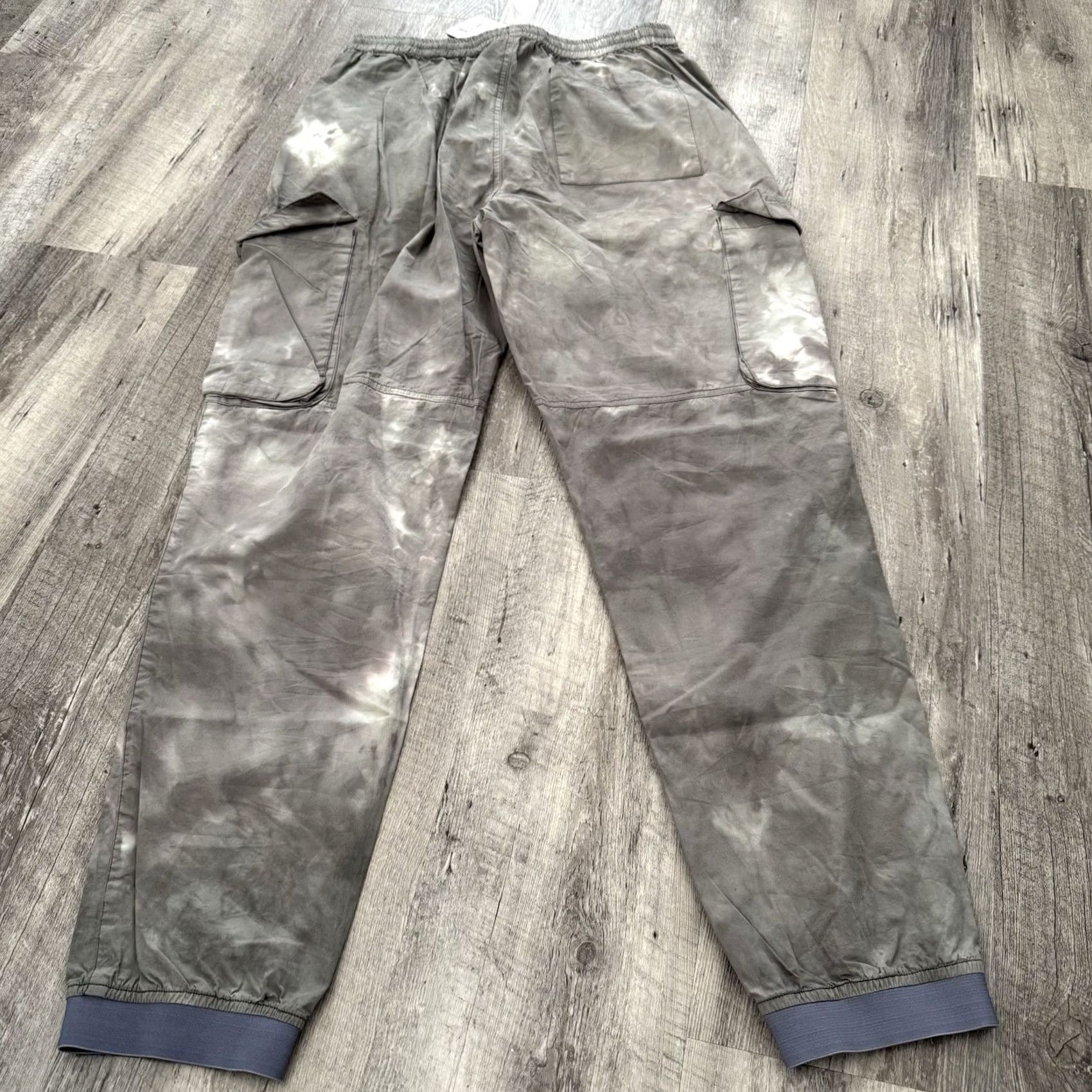 Kuwalla Tee Kuwalla Tee Tie Dye Cargo Pants Mens Large Camo Green Cotton Elastic Waist NEW Size US 33 - 3 Thumbnail