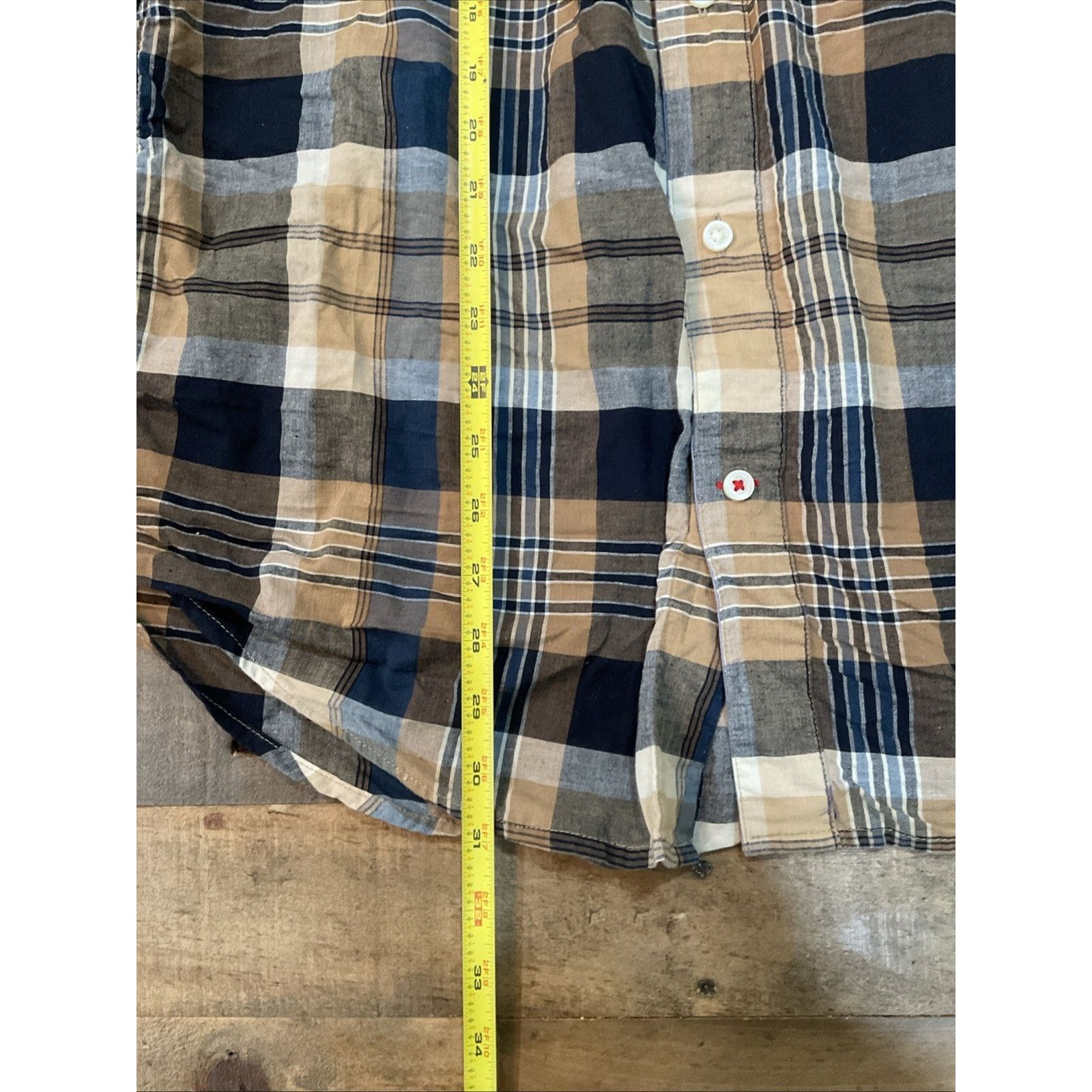 Tommy Hilfiger Tommy Hilfiger Men’s Plaid Flannel Shirt LARGE Size US L / EU 52-54 / 3 - 6 Thumbnail