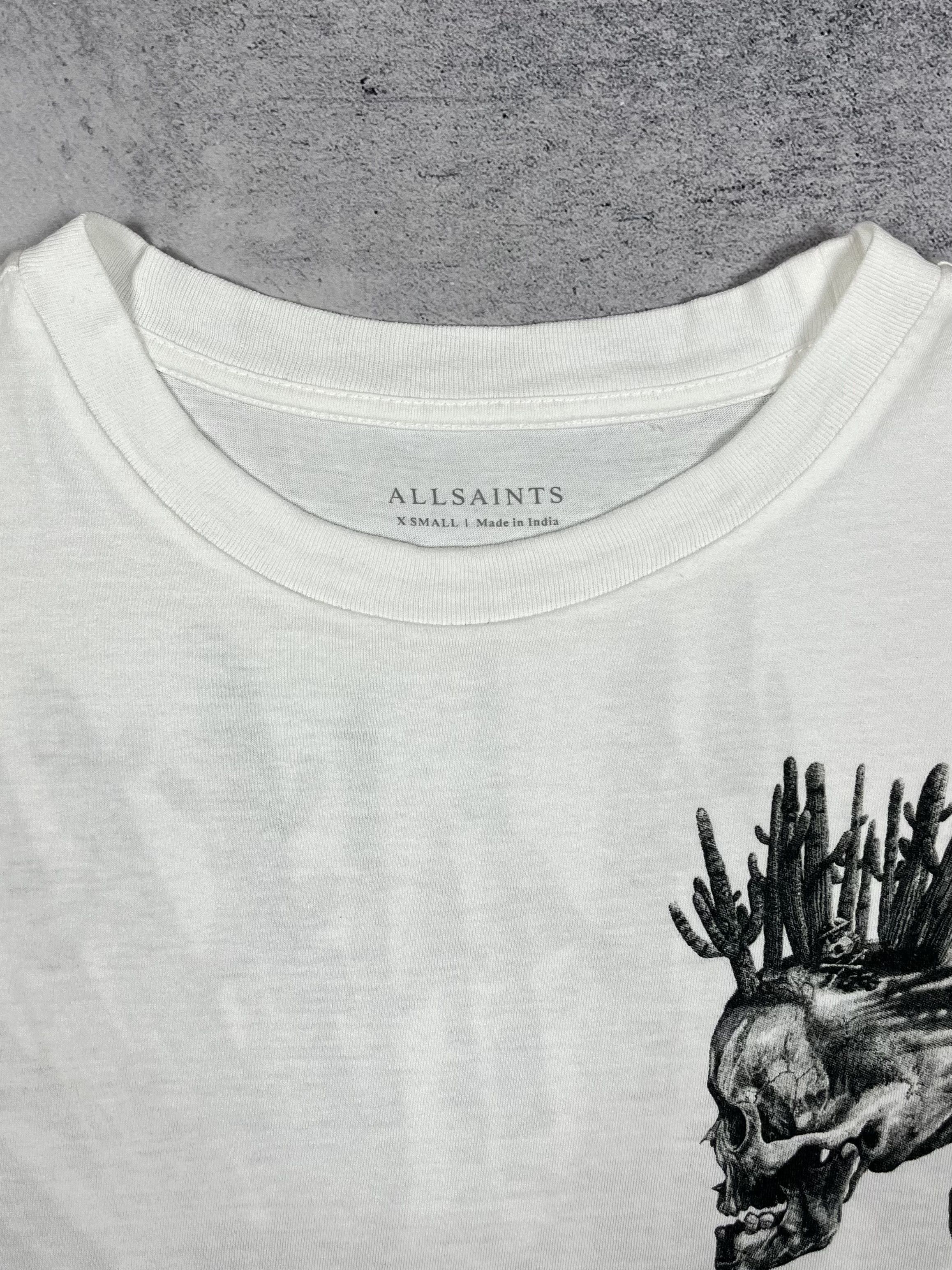 Allsaints AllSaints Forsaken Skull Art Big Logo Oversize Fit T Shirt Size US XS / EU 42 / 0 - 12 Thumbnail