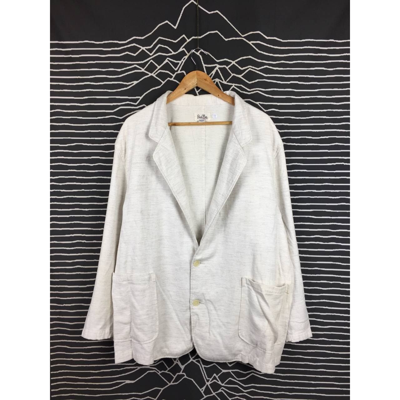 Edwin × Japanese Brand × Vintage Vtg 90s Edwin I Am Rich Man Double Pocket Blazer Jacket Size US XXL / EU 58 / 5 - 2 Thumbnail