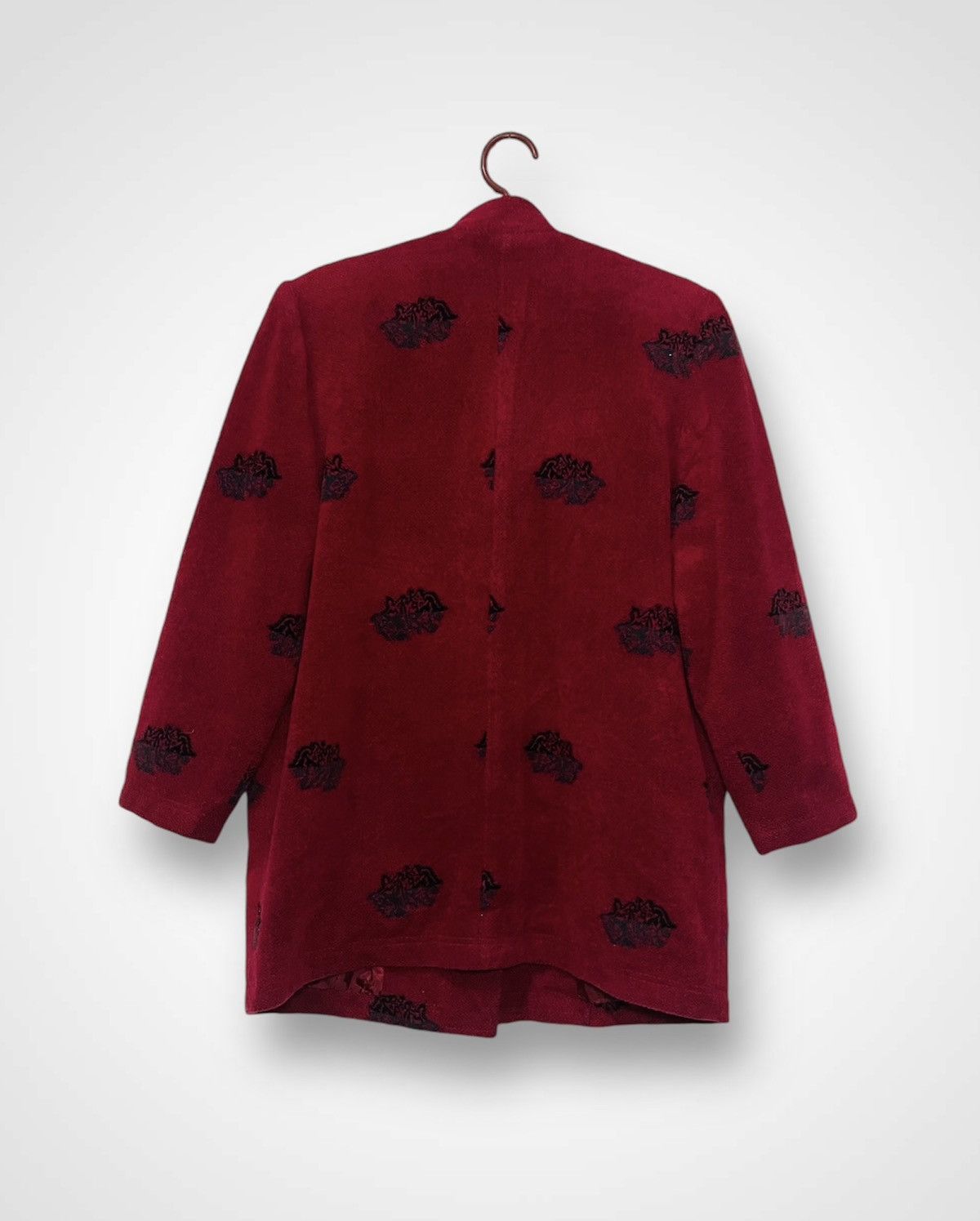 Japanese Brand Madame Clean Heart Button Up Wool Jacket (12) Size L / US 10 / IT 46 - 2 Thumbnail