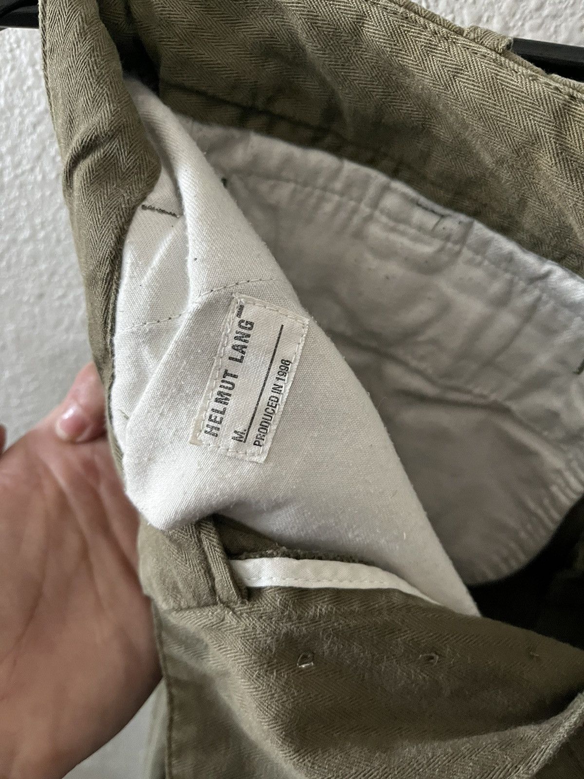Helmut Lang helmut lang 1996 one pocket cargo trousers Size US 30 / EU 46 - 2 Thumbnail