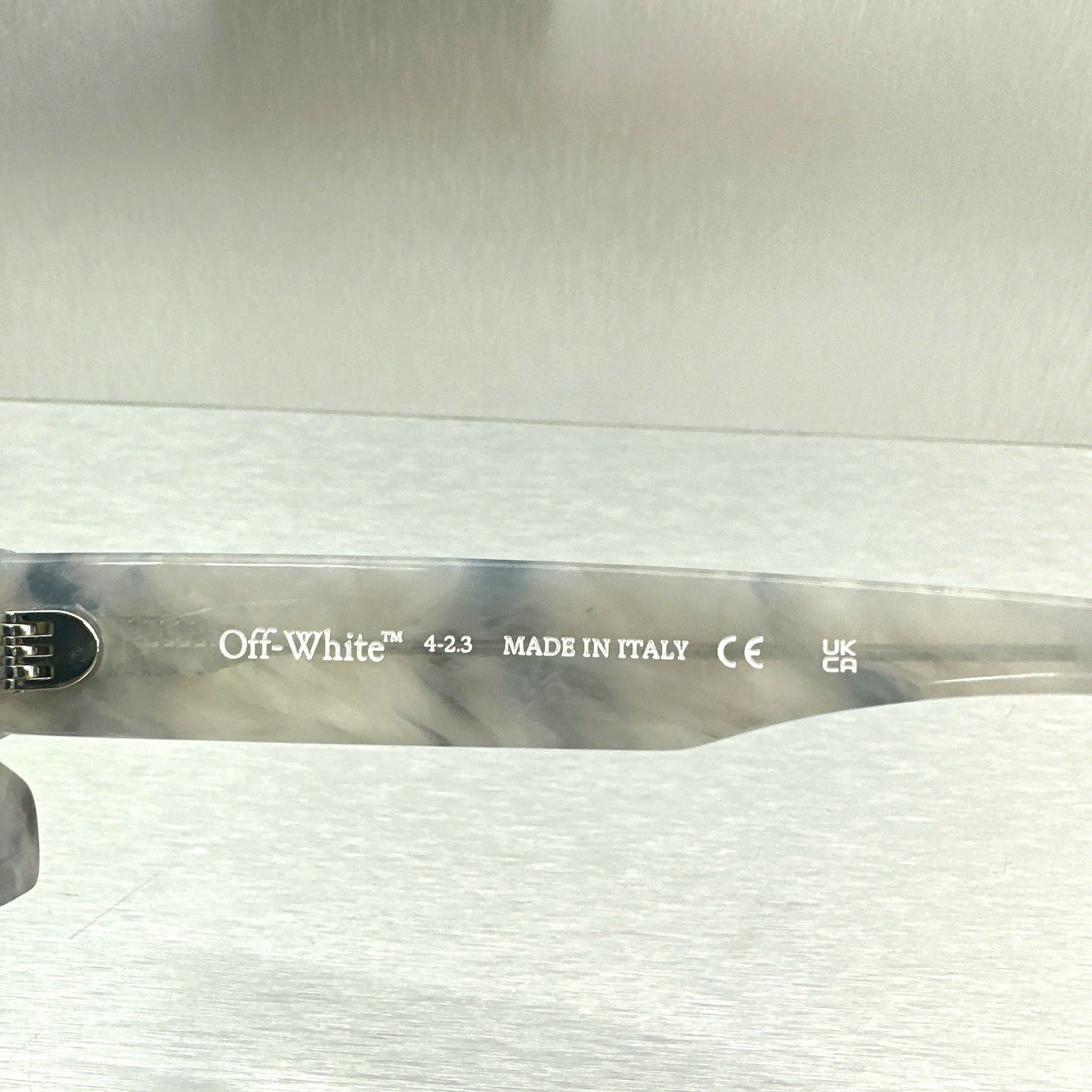 Off-White OFF WHITE Rectangle Frame Virgil Sunglasses MARBLE Size ONE SIZE - 3 Thumbnail