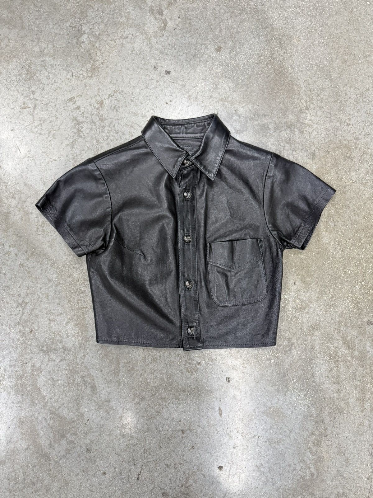 Chrome Hearts Chrome Hearts Bespoke Crop Polo Shirt Heart Motif Hardware Size M / US 6-8 / IT 42-44 - 1 Thumbnail