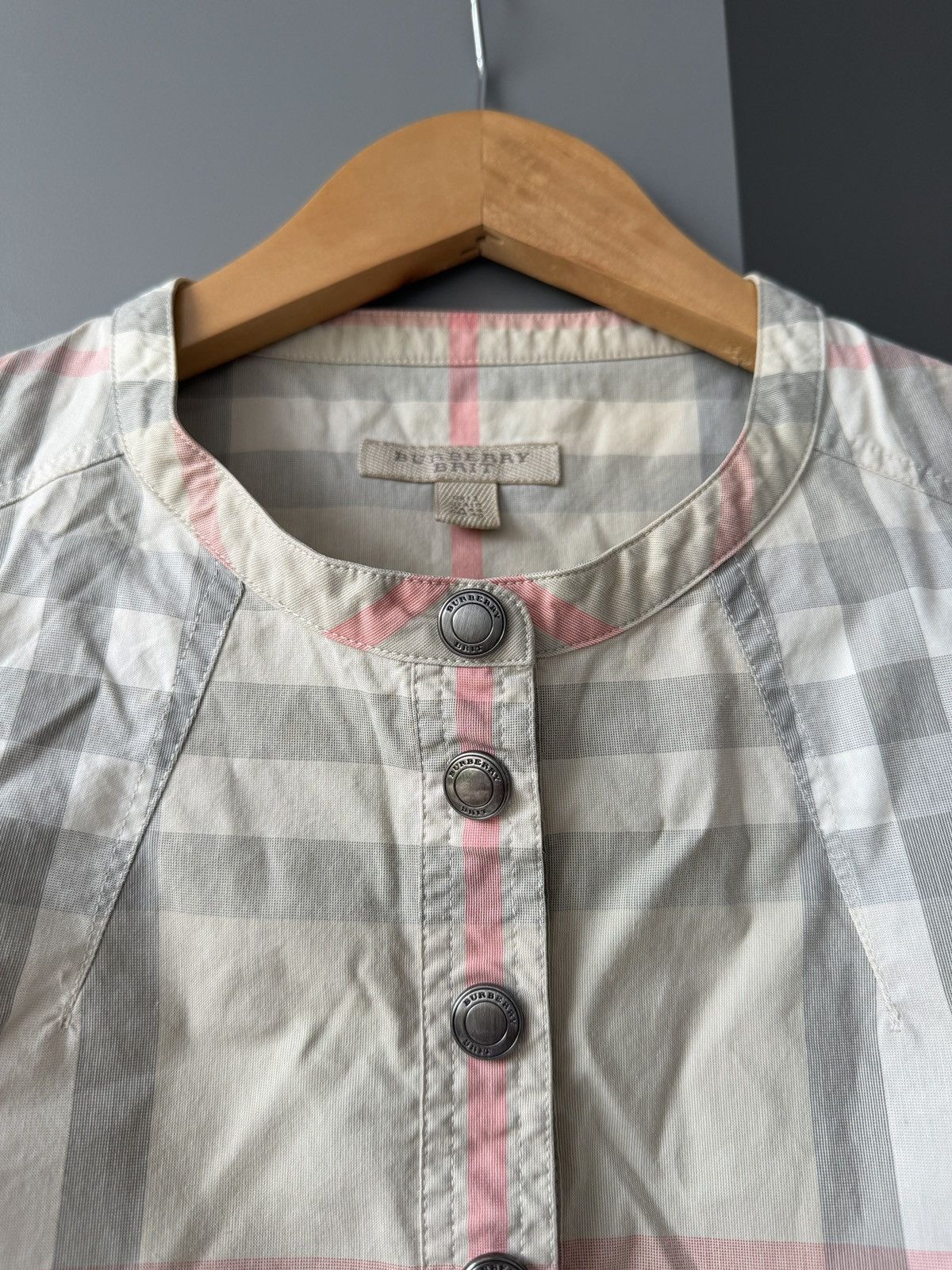 Burberry Burberry Brit Beige Nova Check Midi Dress Size M / US 6-8 / IT 42-44 - 4 Thumbnail