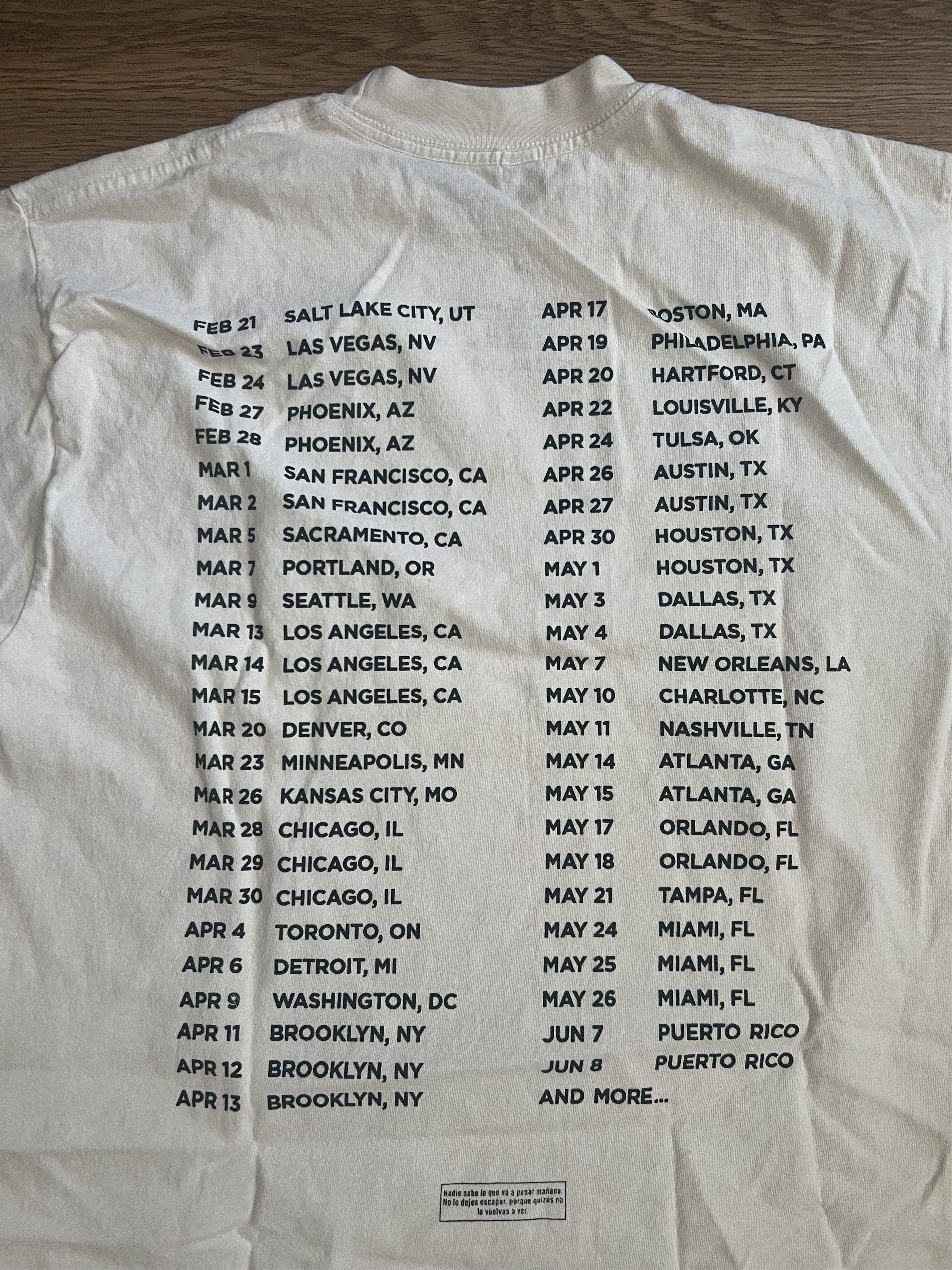 Band Tees Bad Bunny official Tour Merch Nadie Sabe Monaco Race Car Size US M / EU 48-50 / 2 - 3 Thumbnail