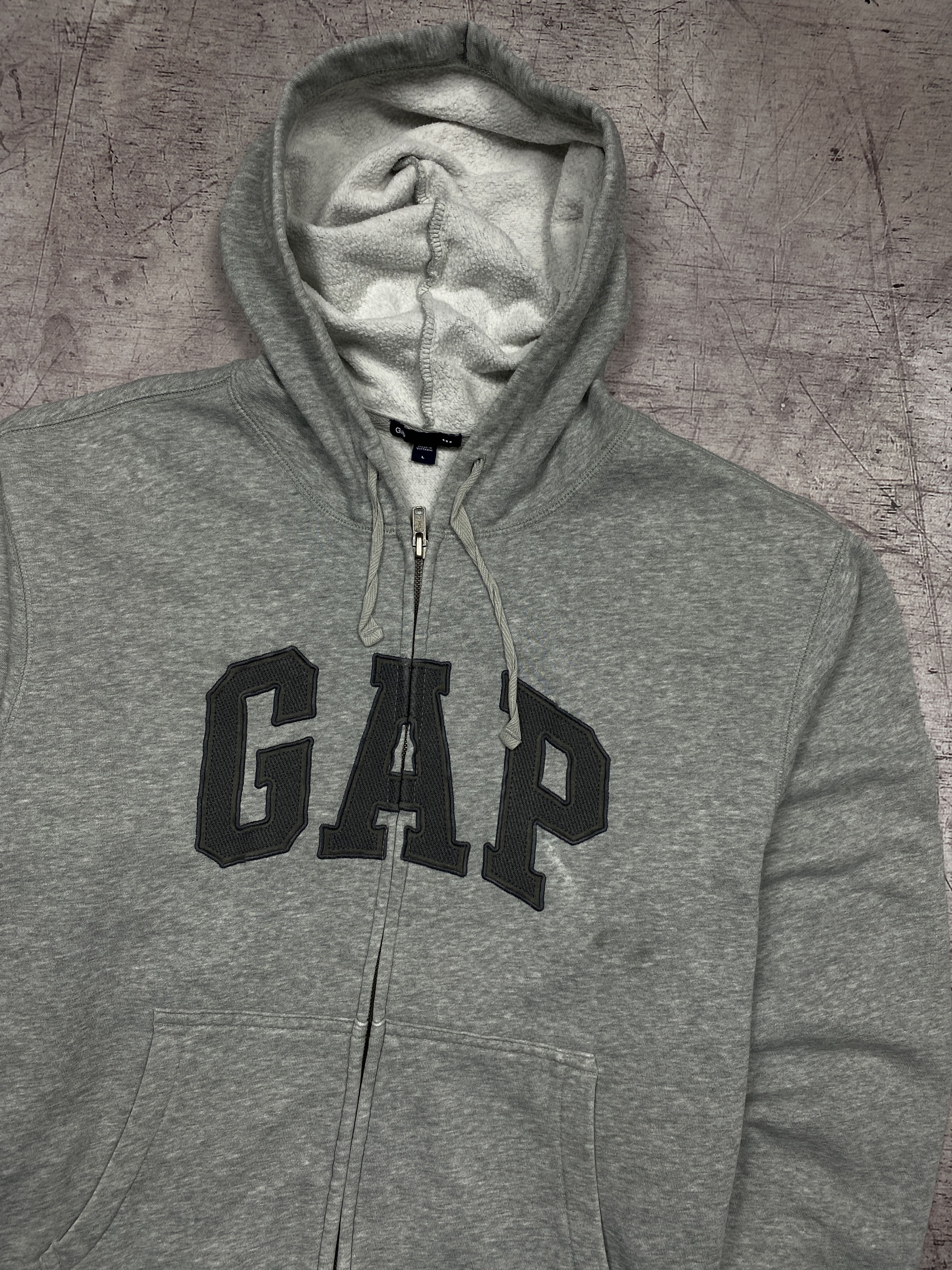 Gap × Vintage Gap Vintage Mens Zip Hoodie Size US L / EU 52-54 / 3 - 2 Thumbnail