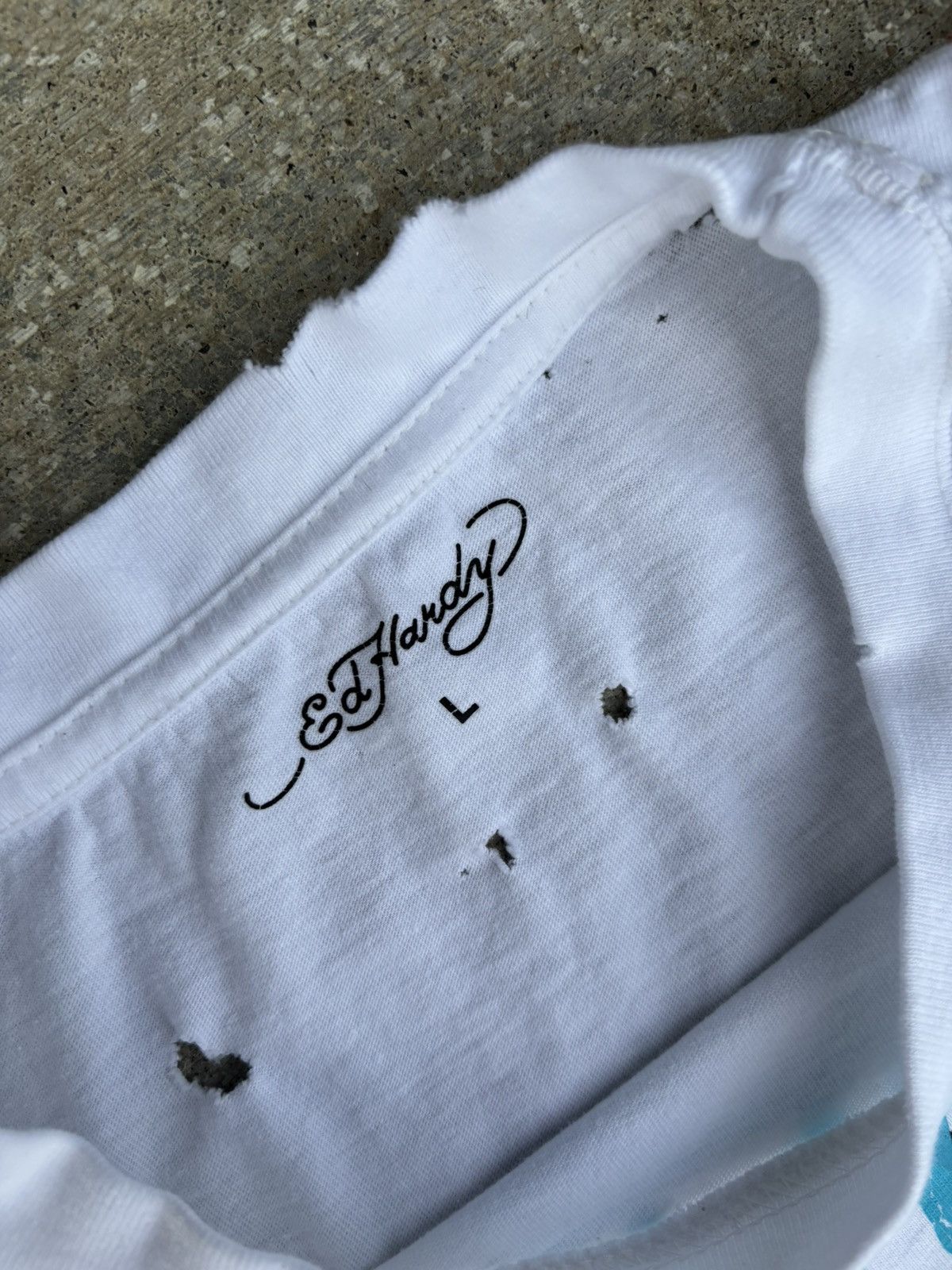Ed Hardy Ed Hardy graphic tee eagle design with unique distressing Size US L / EU 52-54 / 3 - 3 Thumbnail