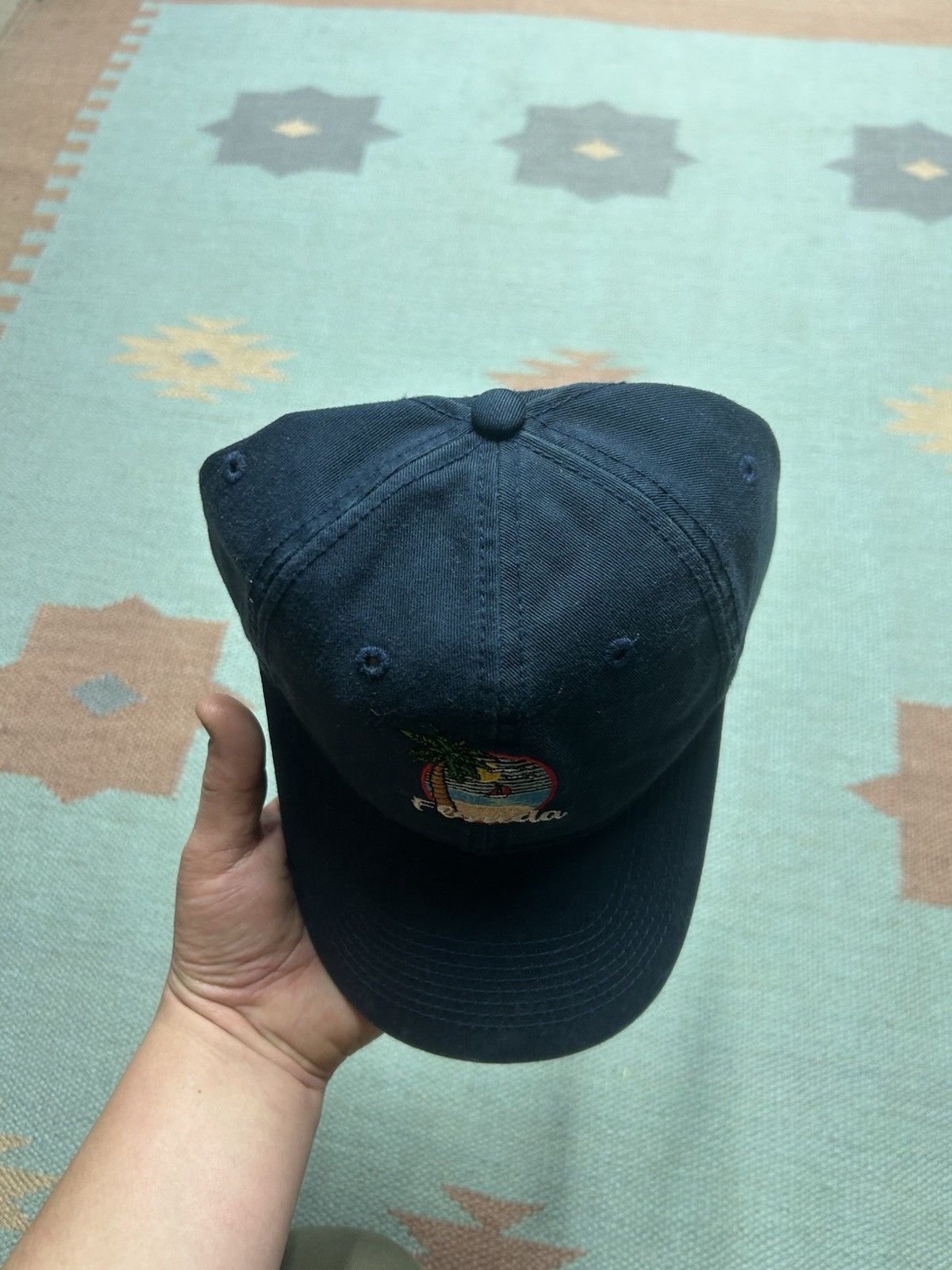 Vintage Vintage strapback hat Florida beach palm tree embroidered Size ONE SIZE - 3 Thumbnail