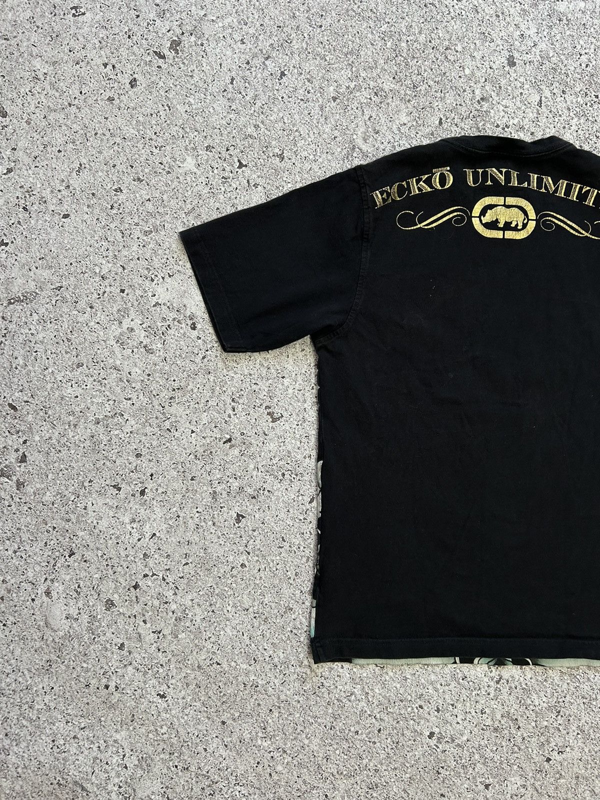 Ecko Unltd. × Vintage Ecko Unlimited All Over Print Like Ed Hardy Y2K Hype Tee Size US M / EU 48-50 / 2 - 7 Thumbnail