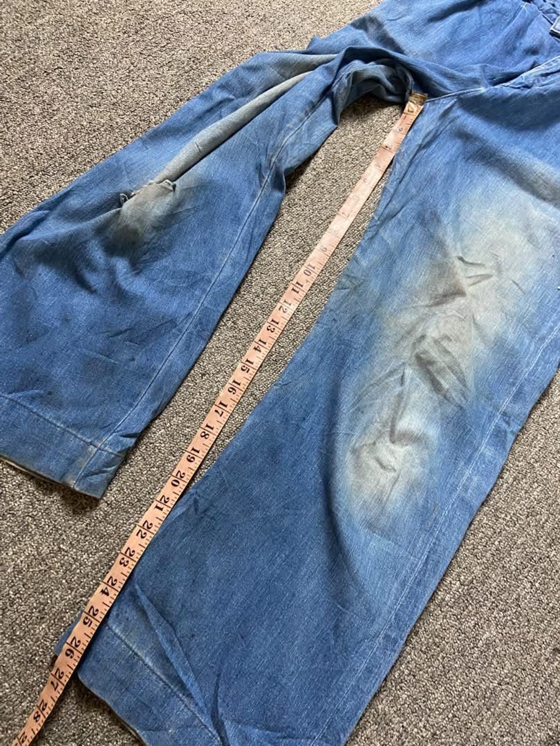 Vintage Orslow Light Washed Wide Leg Denim Jeans (237) in Blue, Men's (Size 28) — image 6 of 6