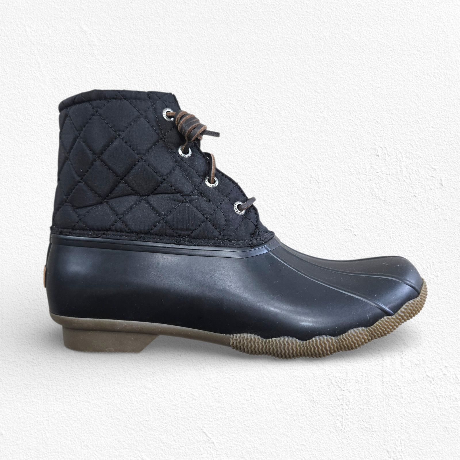 Sperry Sperry Quilted Duck Boots Black Size 9.5 Size US 9.5 / IT 39.5 - 1 Thumbnail