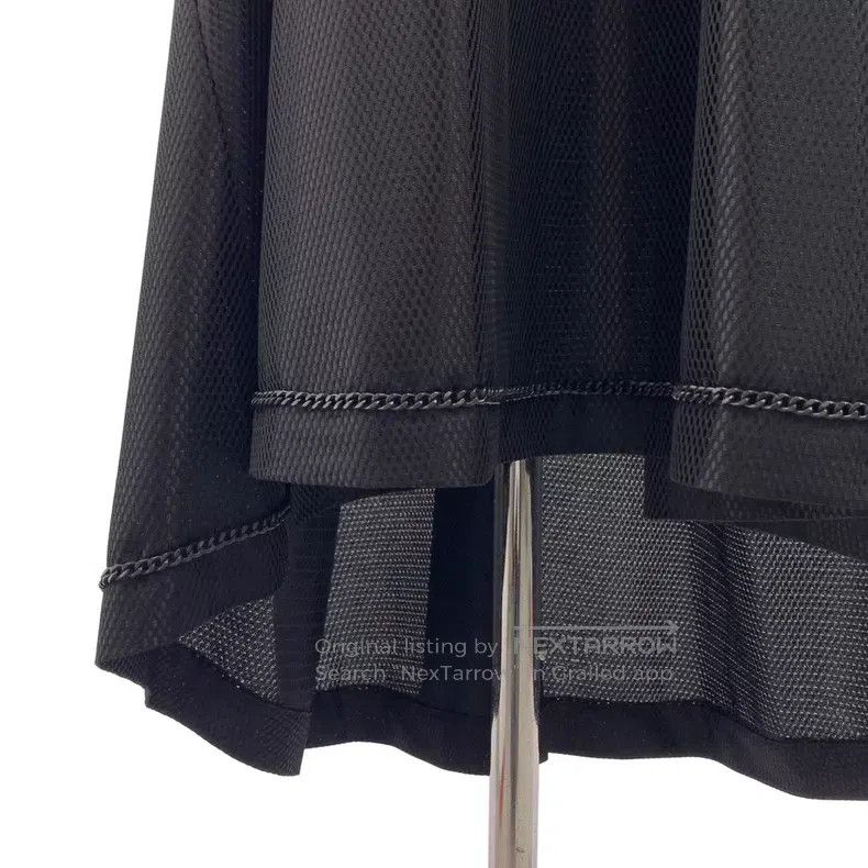 Junya Watanabe Junya Watanabe Black Lace-Up Mesh Patchwork Puff Sleeve Dr Size S / US 4 / IT 40 - 4 Thumbnail
