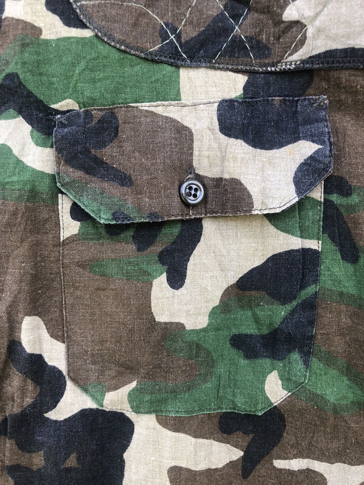 Vintage Vintage 80s Ranger Camo Army Button Up Shirts Size US XXL / EU 58 / 5 - 9 Thumbnail