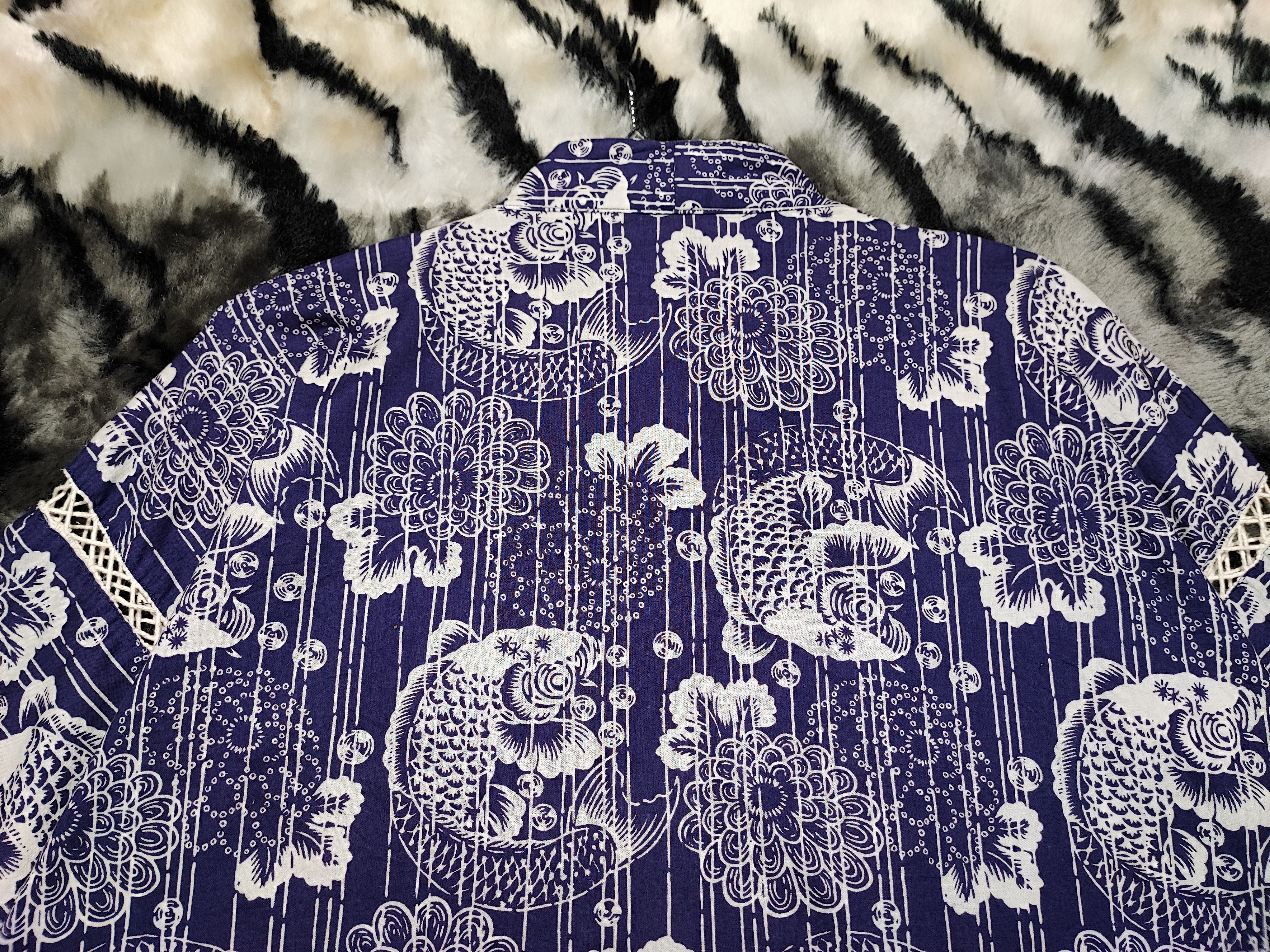 Japanese Brand Kimono Fish Koi Full Print Size M / US 6-8 / IT 42-44 - 13 Thumbnail