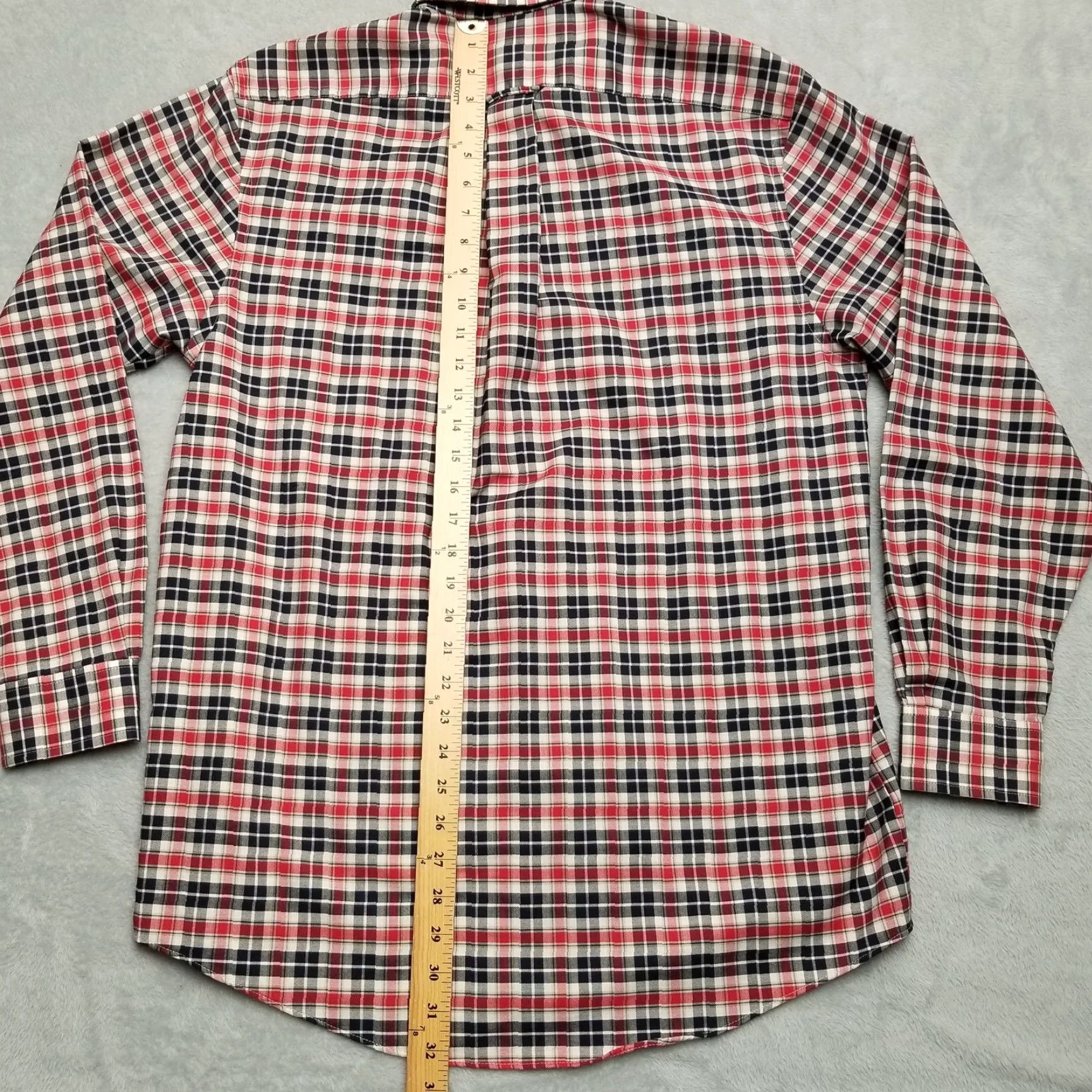 Vintage VINTAGE Towncraft Shirt Men M Plaid Button-Down Long Sleeve Casual Blue Red Size US M / EU 48-50 / 2 - 7 Thumbnail