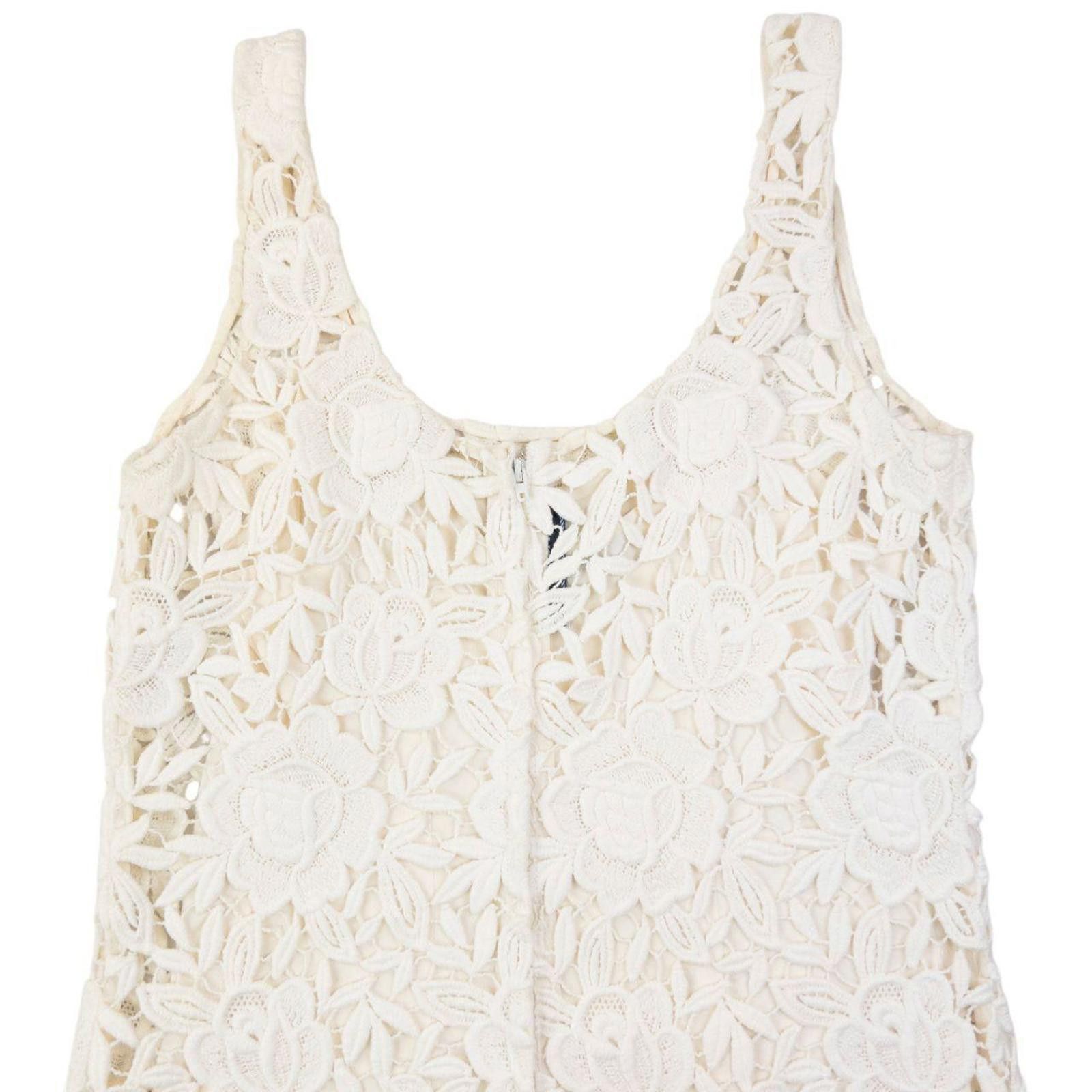 Prada Vintage 2011 Prada Floral Lace Dress Womens Size S Size S / US 4 / IT 40 - 3 Thumbnail