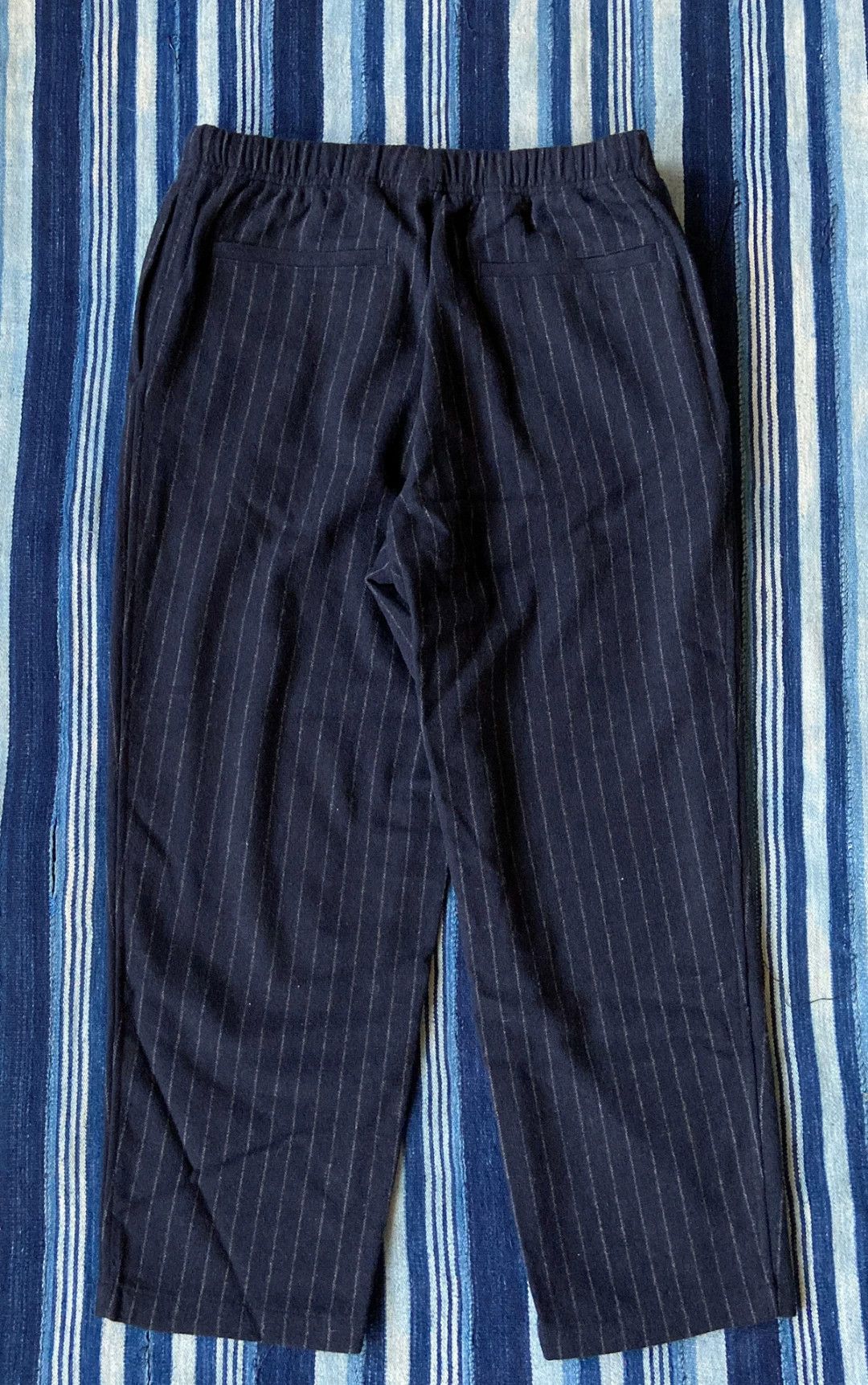 Pilgrim Surf + Supply Pilgrim Wool EasyPT Stripe Navy L Pants Size US 34 / EU 50 - 2 Thumbnail