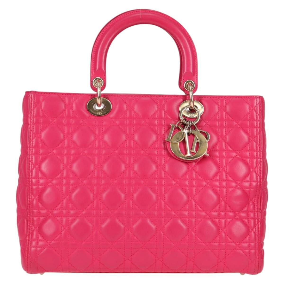 Dior Christian Dior Lady Dior Bag Cannage Quilt Lambskin Size ONE SIZE - 1 Thumbnail