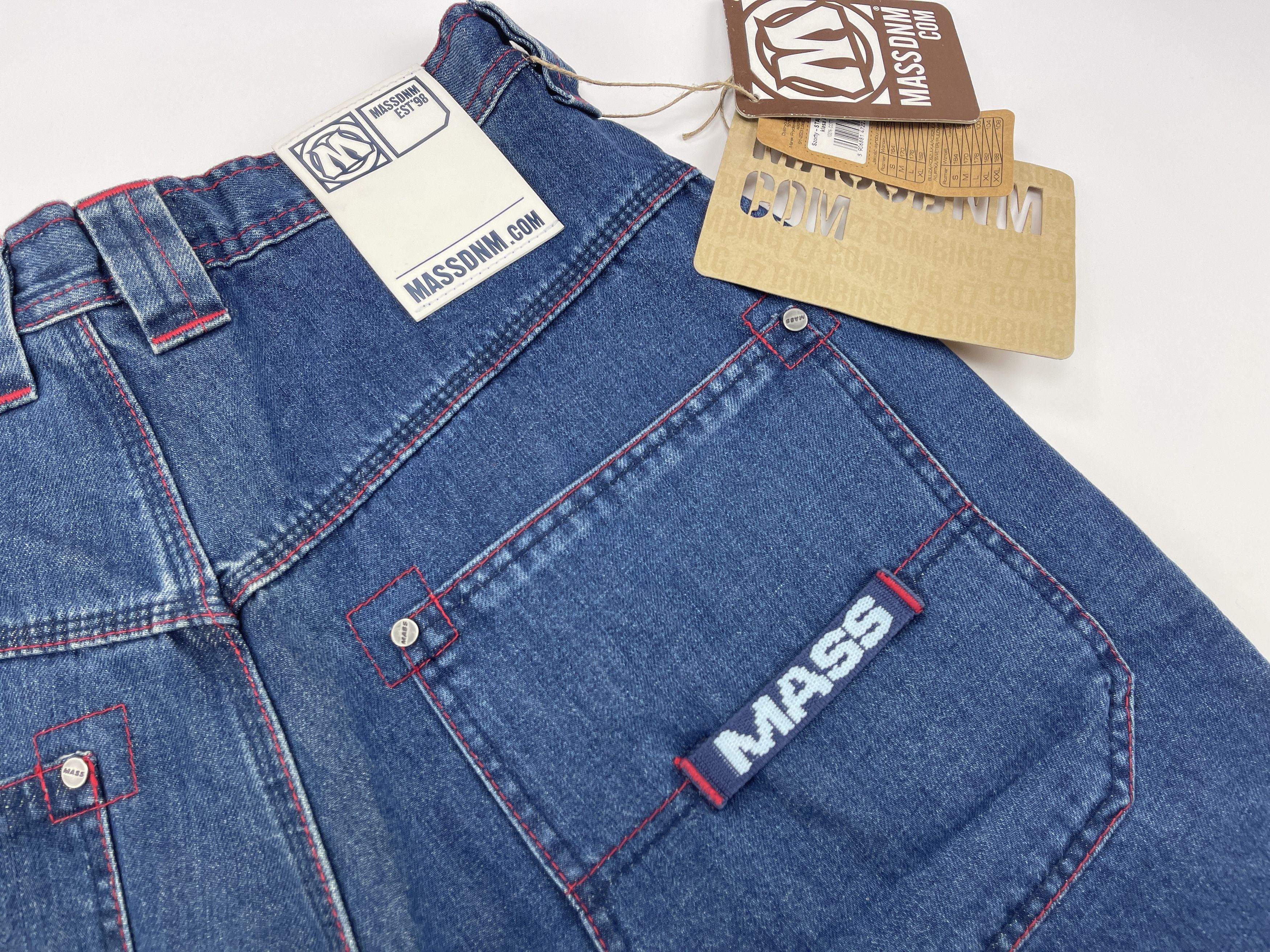 Vintage Mass DNM jeans shorts, vintage hip hop, 90s, skater, size 34 Size US 34 / EU 50 - 6 Thumbnail