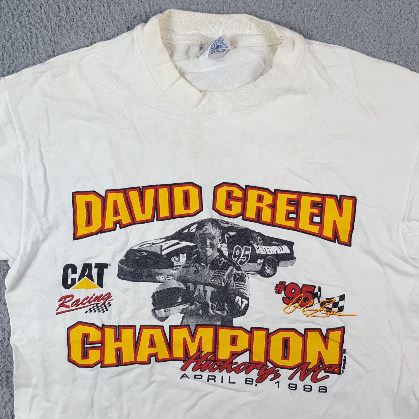 Hanes Vintage 90s NASCAR Racing T-Shirt Sz Large Men Cotton Y2K Race Car Retro NASCAR Logo Tee Size US L / EU 52-54 / 3 - 2 Thumbnail