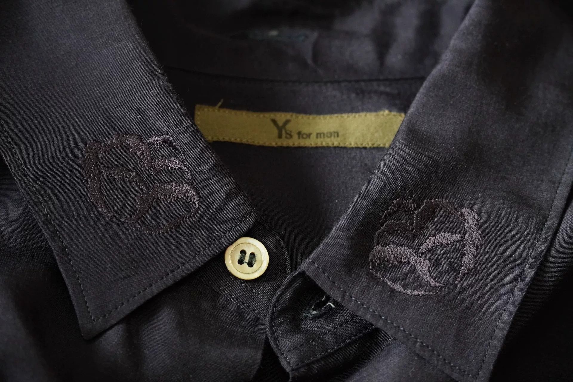 Yohji Yamamoto Yohji Yamamoto Floral Collar Silk-Cotton Shirt Size US M / EU 48-50 / 2 - 1 Thumbnail