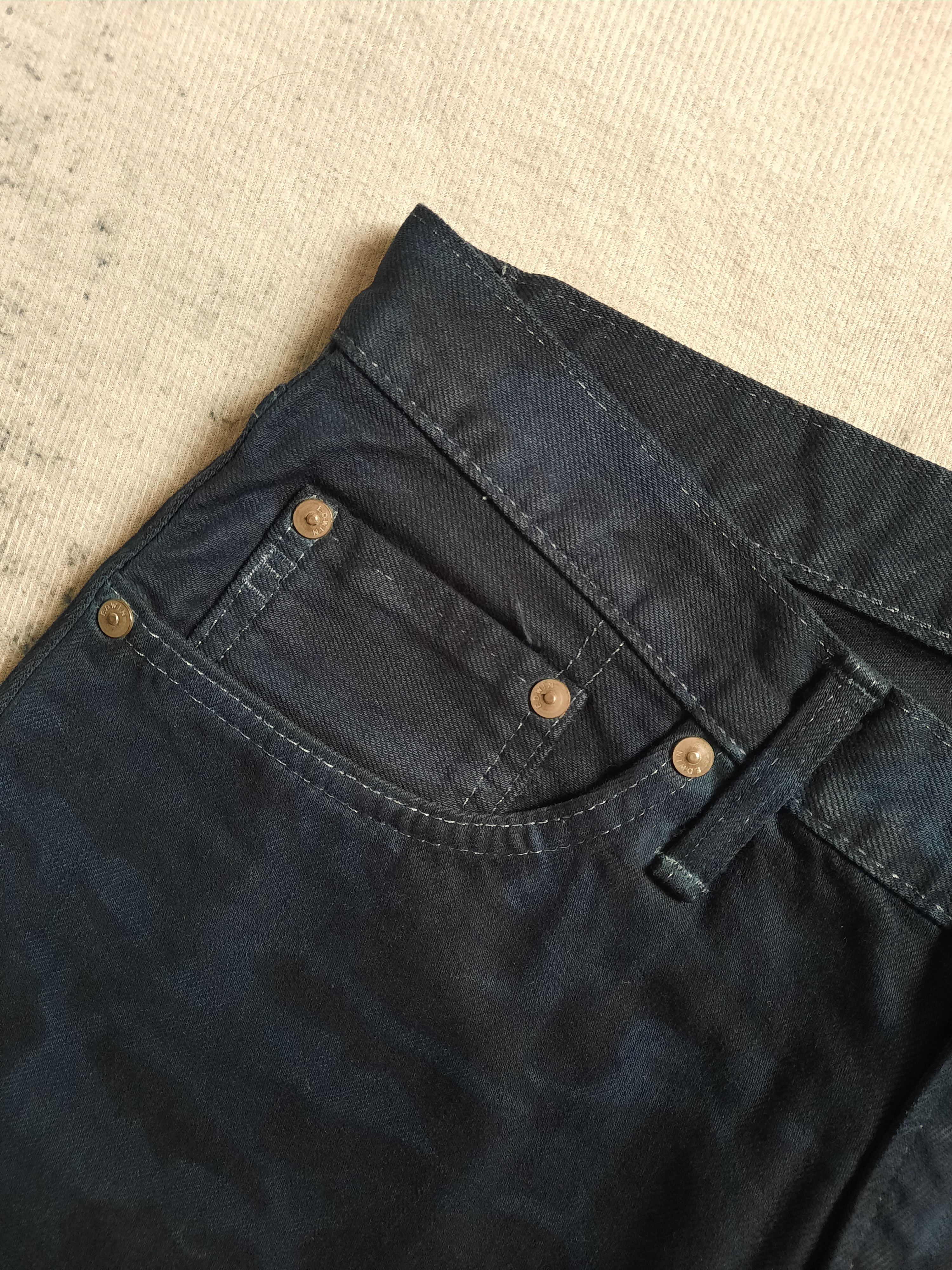 Japanese Brand 🔥Edwin dark blue camo army color jeans Size US 30 / EU 46 - 5 Thumbnail