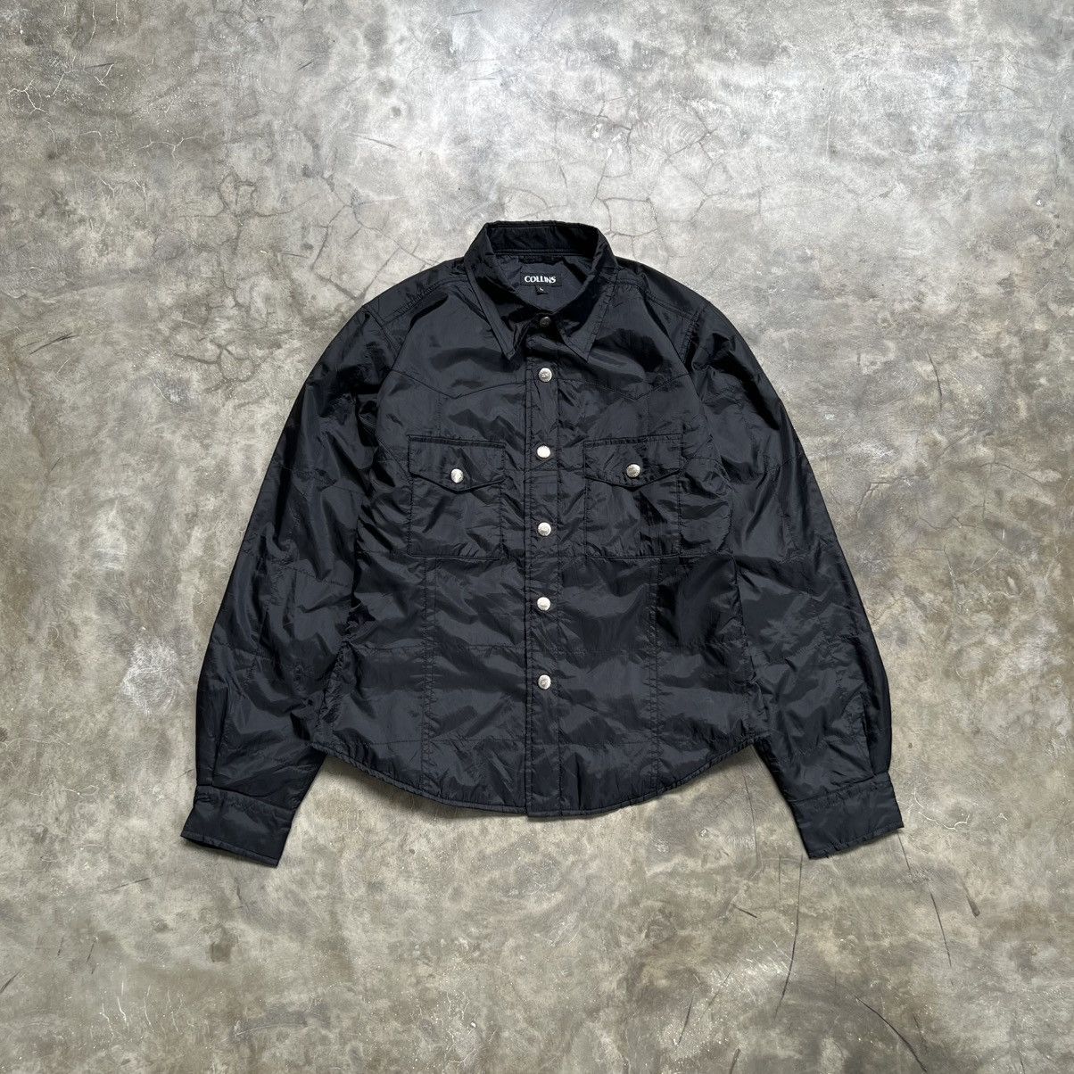 Hysteric Glamour 2000s Collins Nylon Button up Shirt Size US S / EU 44-46 / 1 - 1 Thumbnail