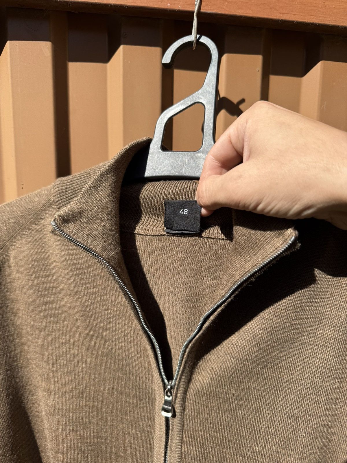 Hugo Boss Luxury Hugo Boss Virgin Wool Full Zip Sweater Made In Italy Size US S / EU 44-46 / 1 - 7 Thumbnail