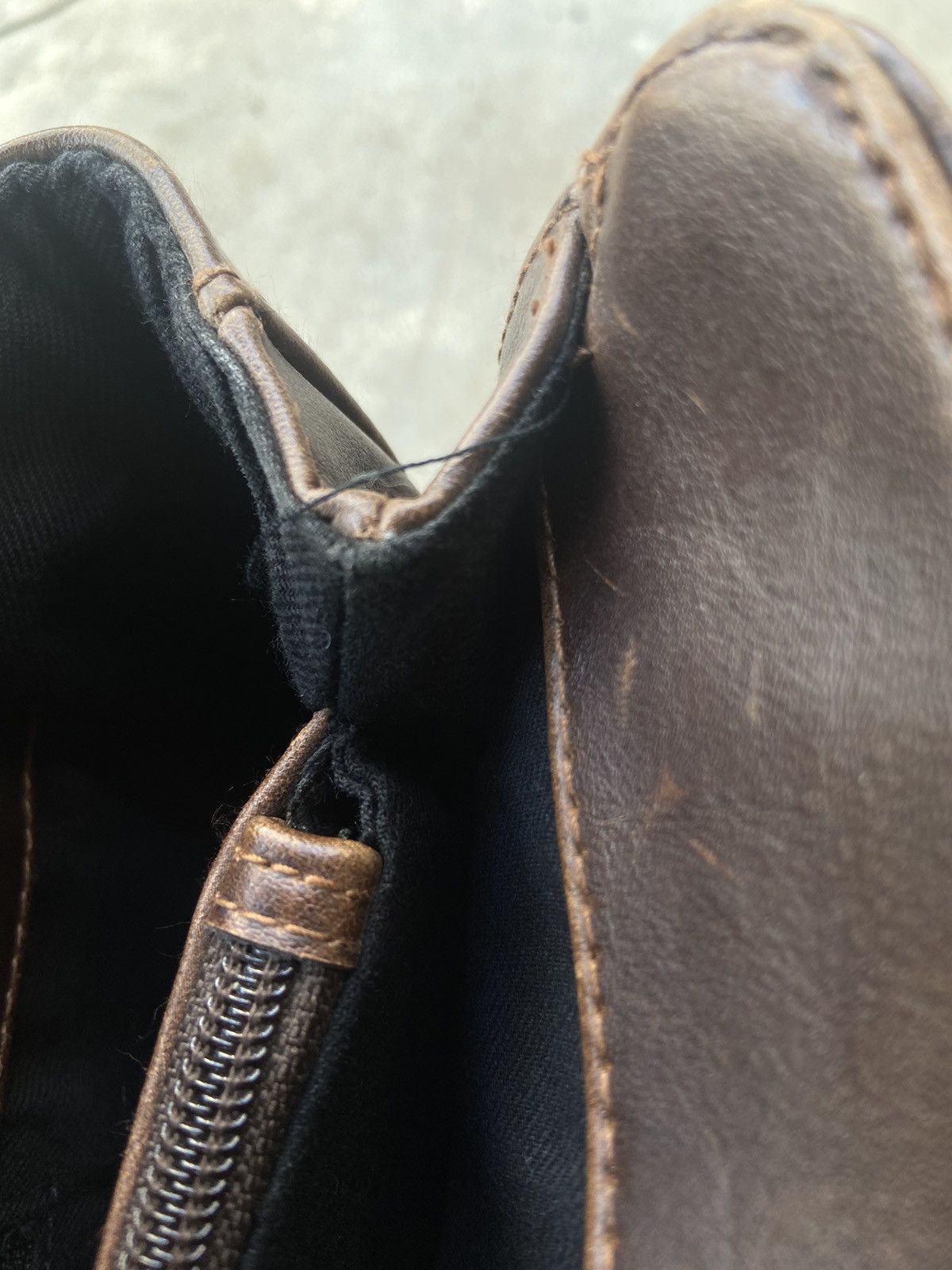 Genuine Leather × Vintage Vintage genuine leather shoulder bag Size ONE SIZE - 10 Thumbnail