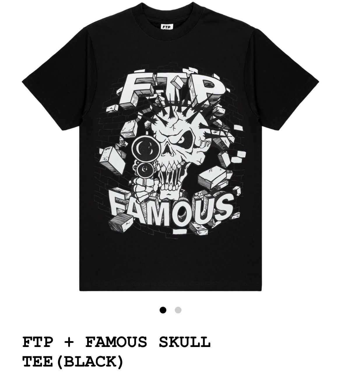 Famous Stars And Straps × Fuck The Population FTP famous skull tee Size US XL / EU 56 / 4 - 1 Thumbnail