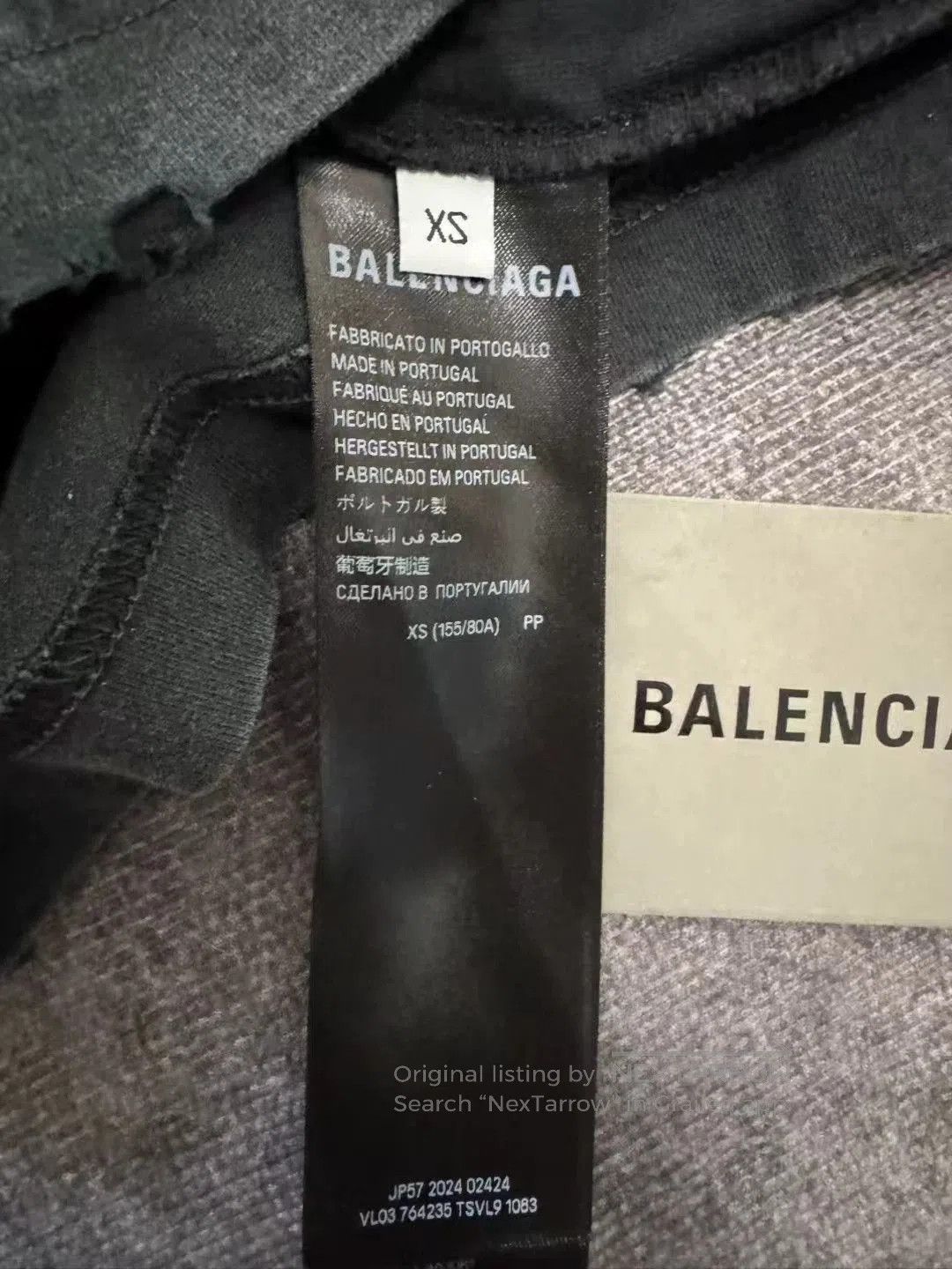 Balenciaga Balenciaga Medium Gradient Logo Distressed Tee. Size US XS / EU 42 / 0 - 4 Thumbnail