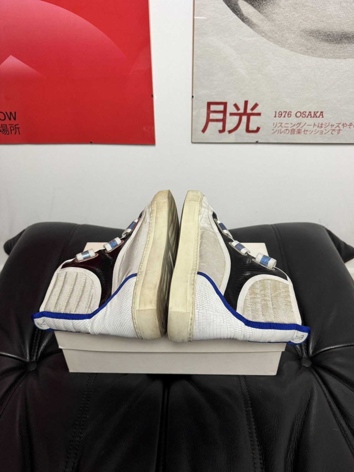 Raf Simons Raf Simons Velcro High-top Archive Sneakers Designer White Size US 7 / EU 40 - 6 Thumbnail