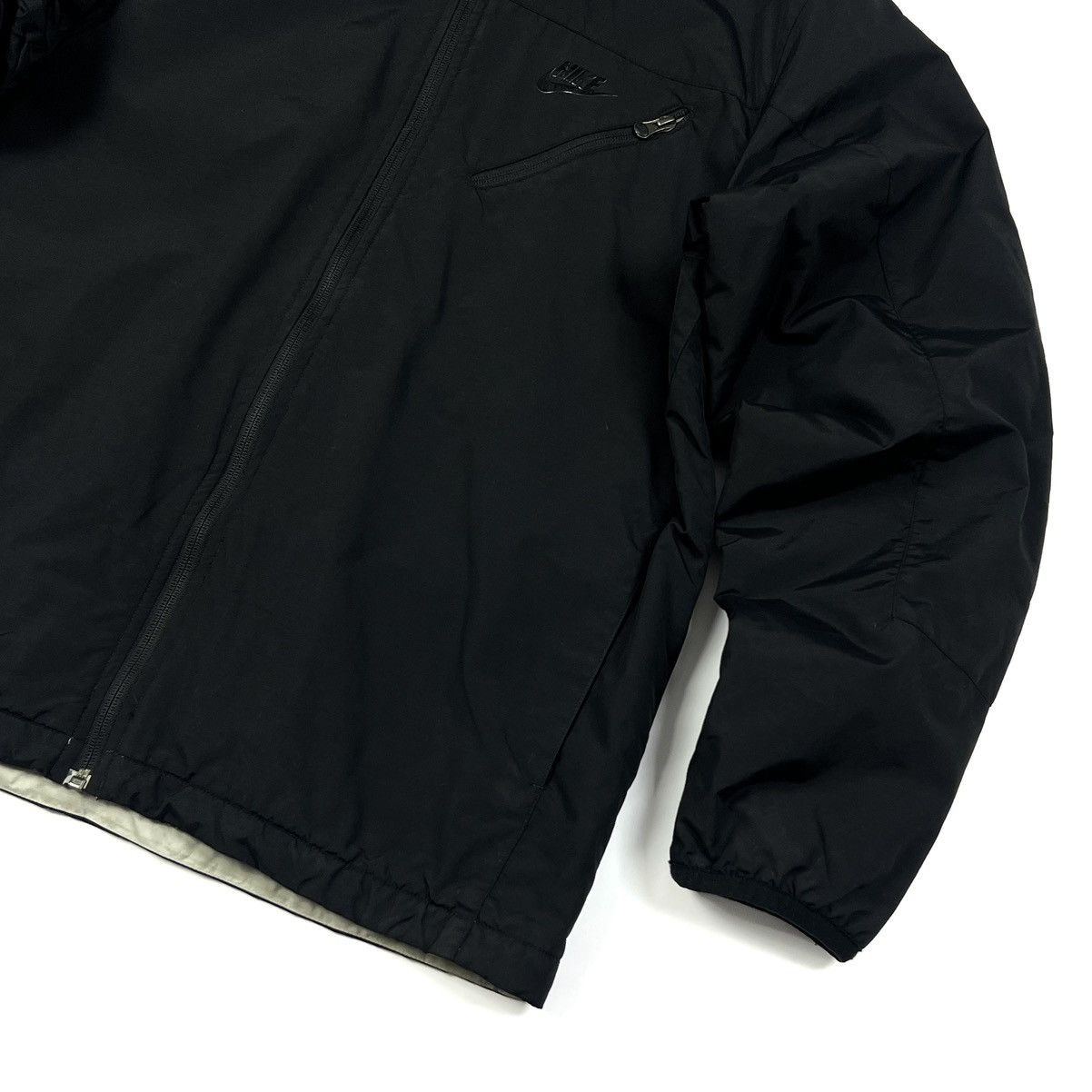 Japanese Brand × Nike × Vintage Vintage Nike Logo Black Casual Y2K Fleece Jacket Size M/L Size US M / EU 48-50 / 2 - 10 Thumbnail