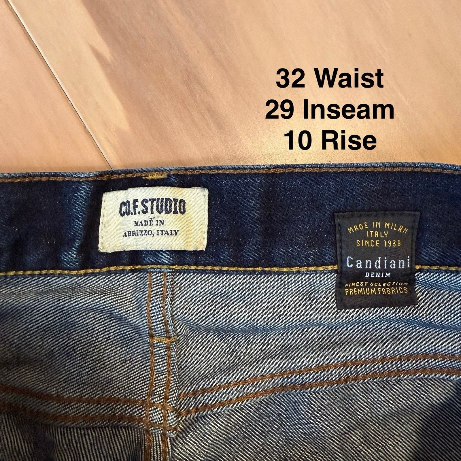 C.O.F. Studio COF Studio Jeans 32 Blue Dark Wash Minimalist Workwear Size US 32 / EU 48 - 6 Thumbnail