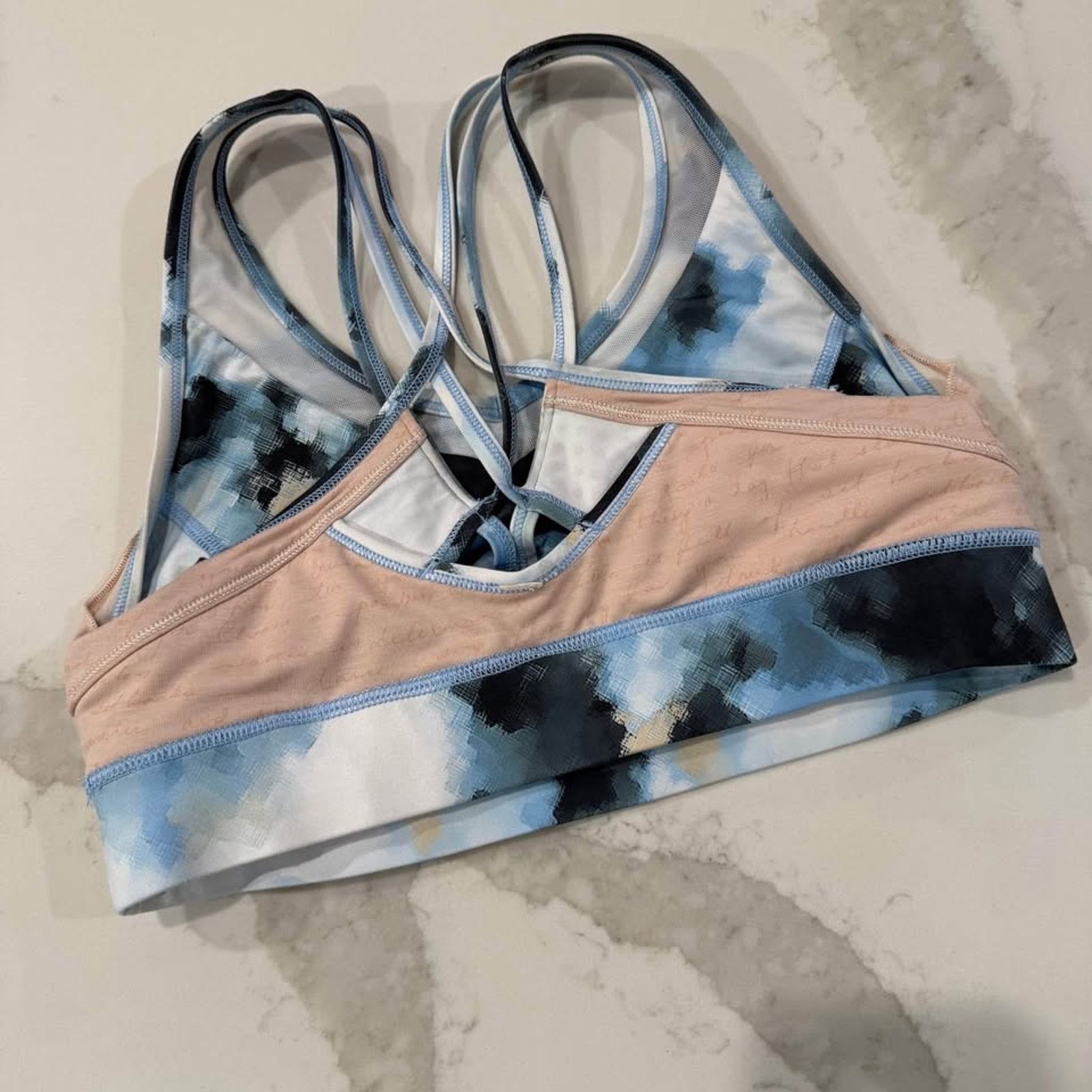 Lululemon Lululemon Energy Bra Womens Size 8 Ocean Blue Sports Strappy Size M / US 6-8 / IT 42-44 - 6 Thumbnail
