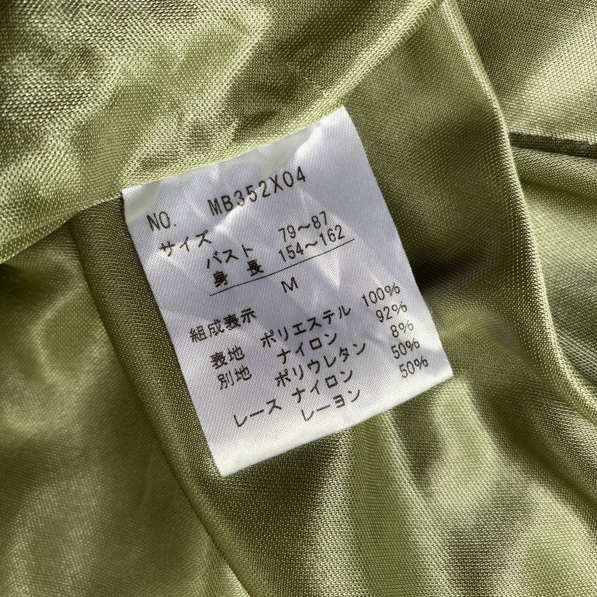 Japanese Brand axes femme Vintage Light Green Embroidered Lace Dress Size M / US 6-8 / IT 42-44 - 18 Thumbnail