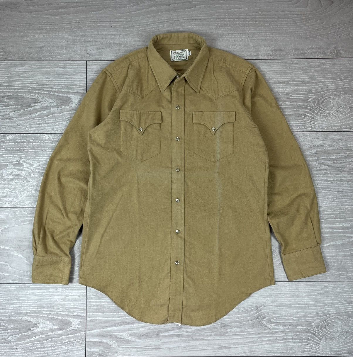 Vintage H Bar C Vintage 70s American Rancho Button Shirt Size US L / EU 52-54 / 3 - 1 Thumbnail
