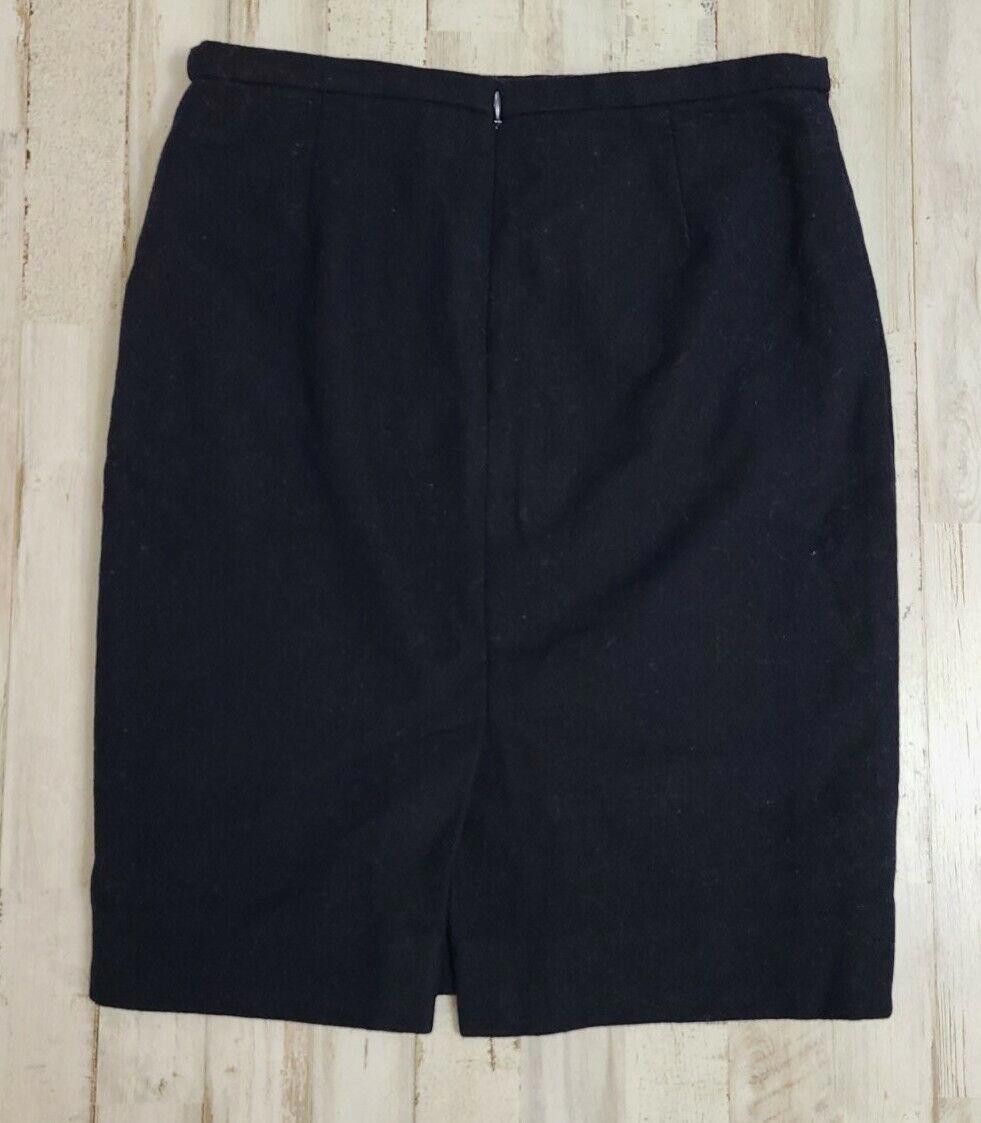 J.Crew J Crew The Pencil Skirt 2 Wool Blend Navy Blue lined Size 26" / US 2 / IT 38 - 2 Thumbnail