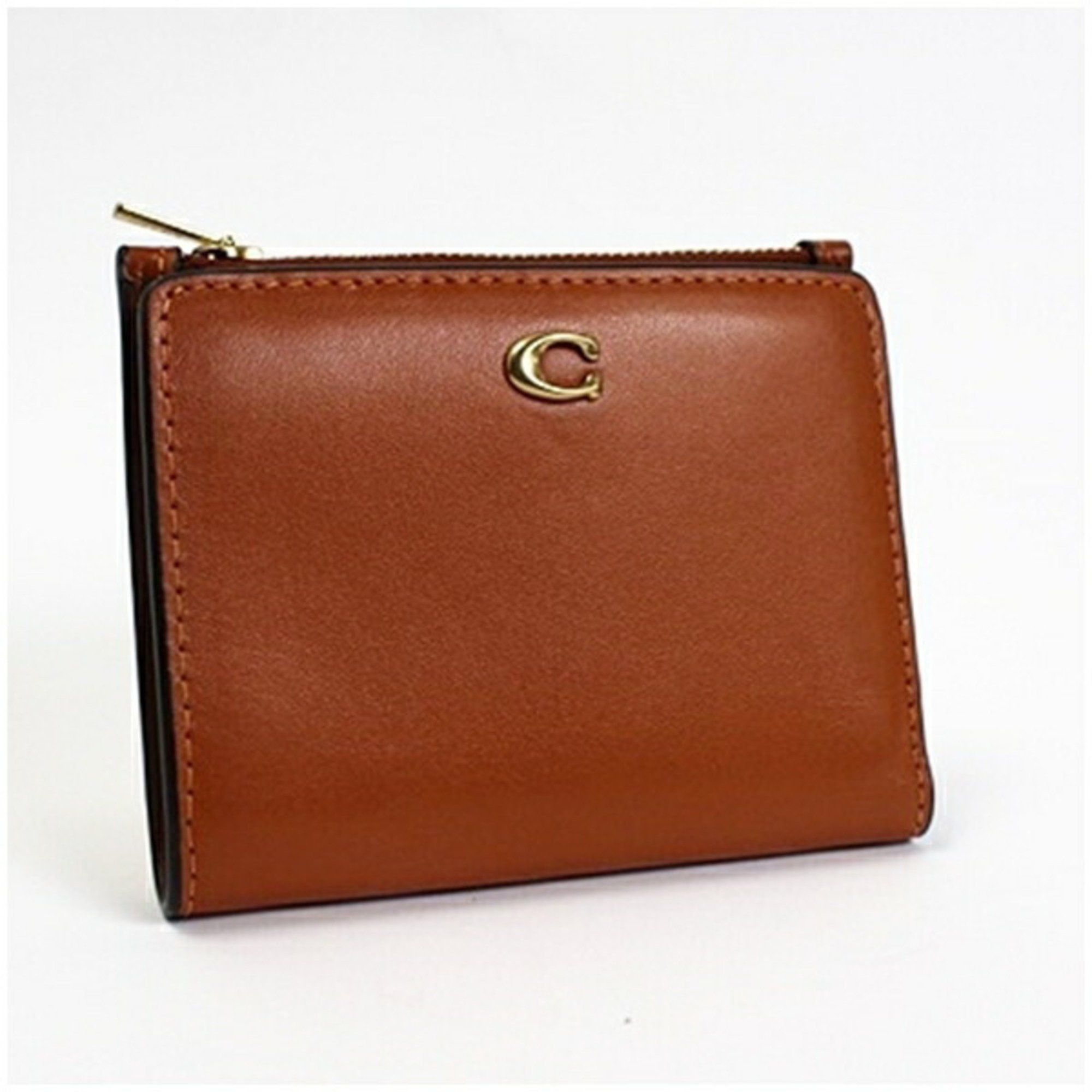 Coach Coach Bi-fold Wallet Calf Leather C8435 Light Brown COACH Women's Size ONE SIZE - 1 Thumbnail