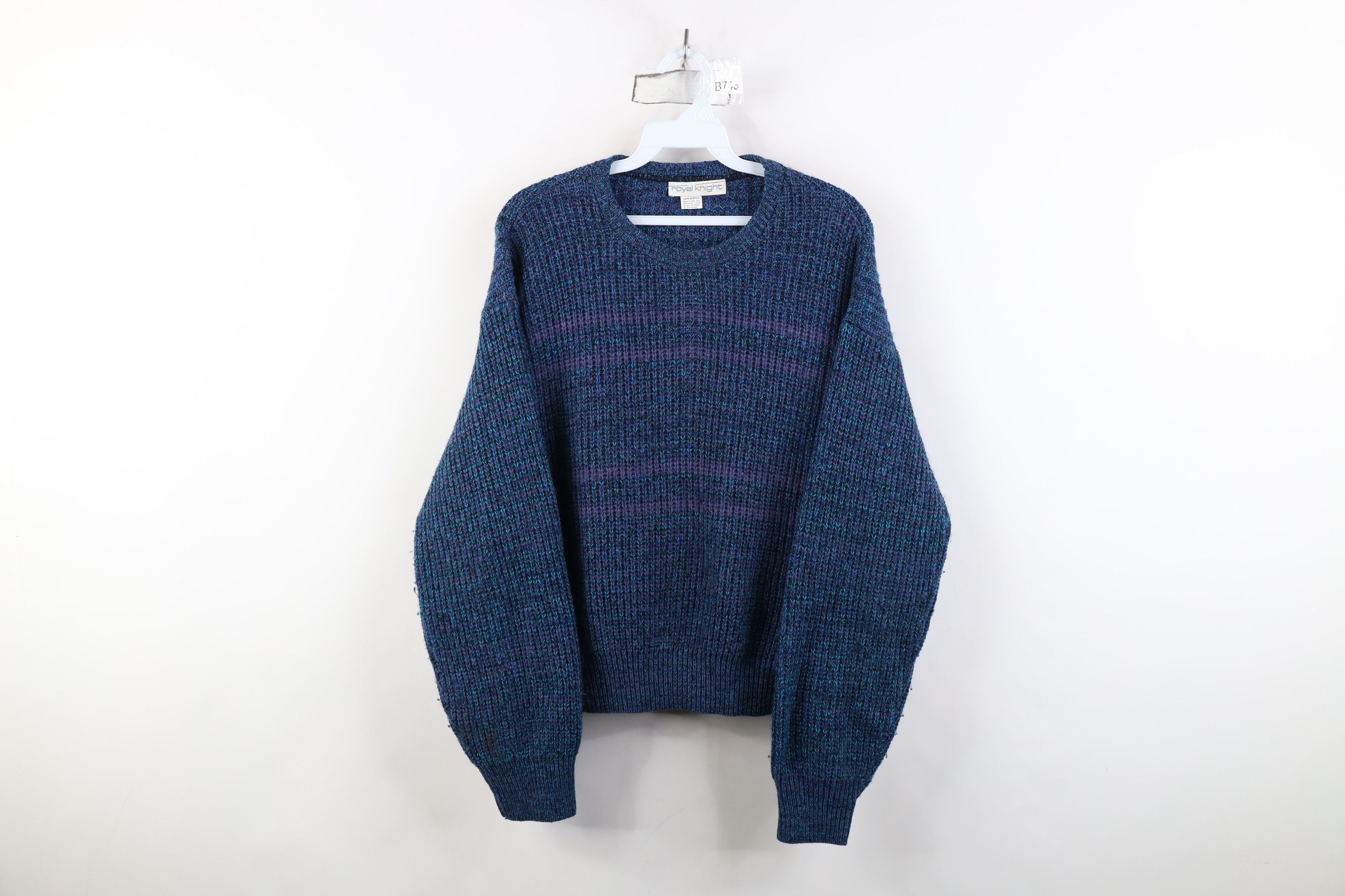 Vintage Vintage 90s Streetwear Ribbed Knit Crewneck Sweater USA Size S / US 4 / IT 40 - 1 Thumbnail