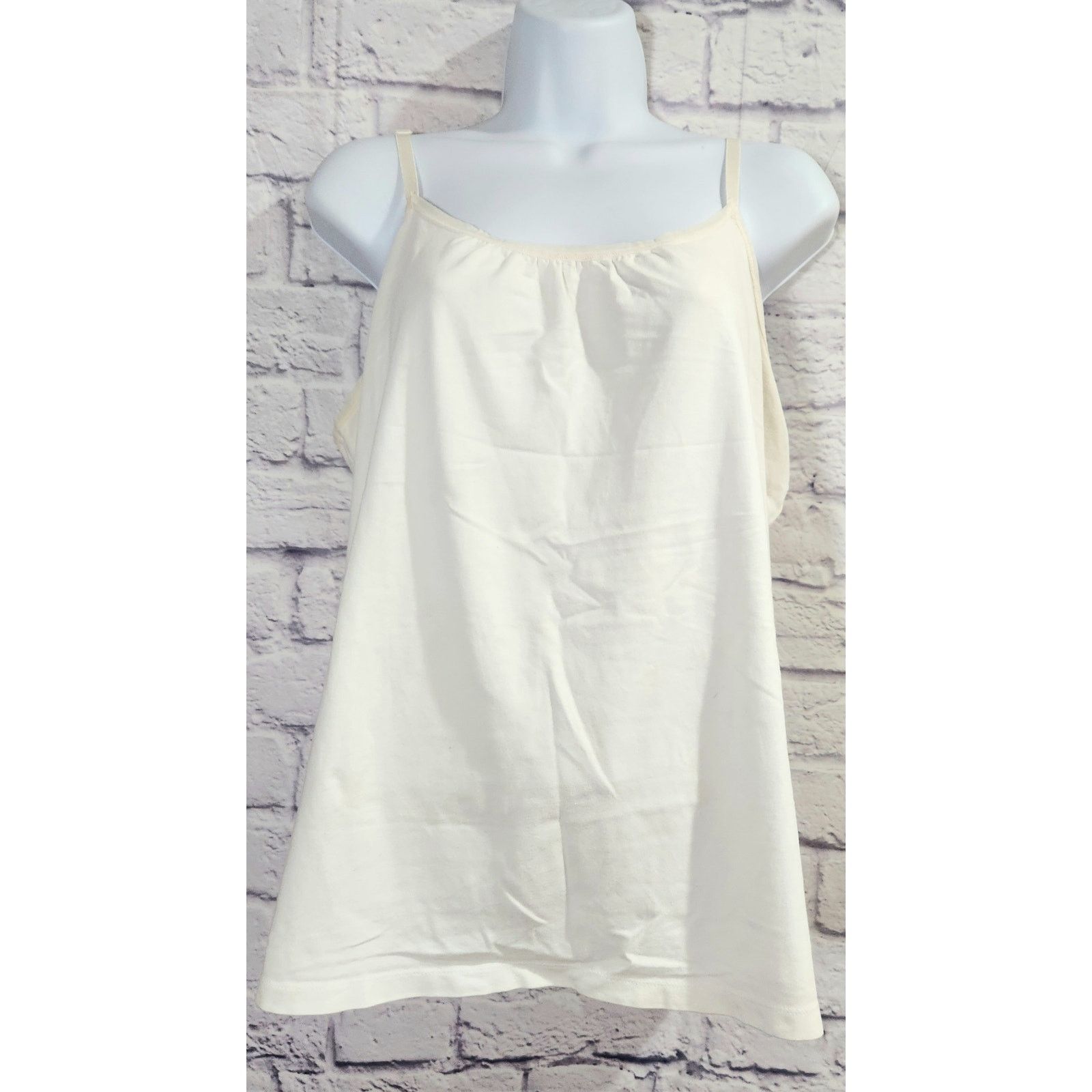 Other Lane Bryant White Adjustable Spaghetti Straps Tank Top 18 20 Size XL / US 12-14 / IT 48-50 - 1 Thumbnail